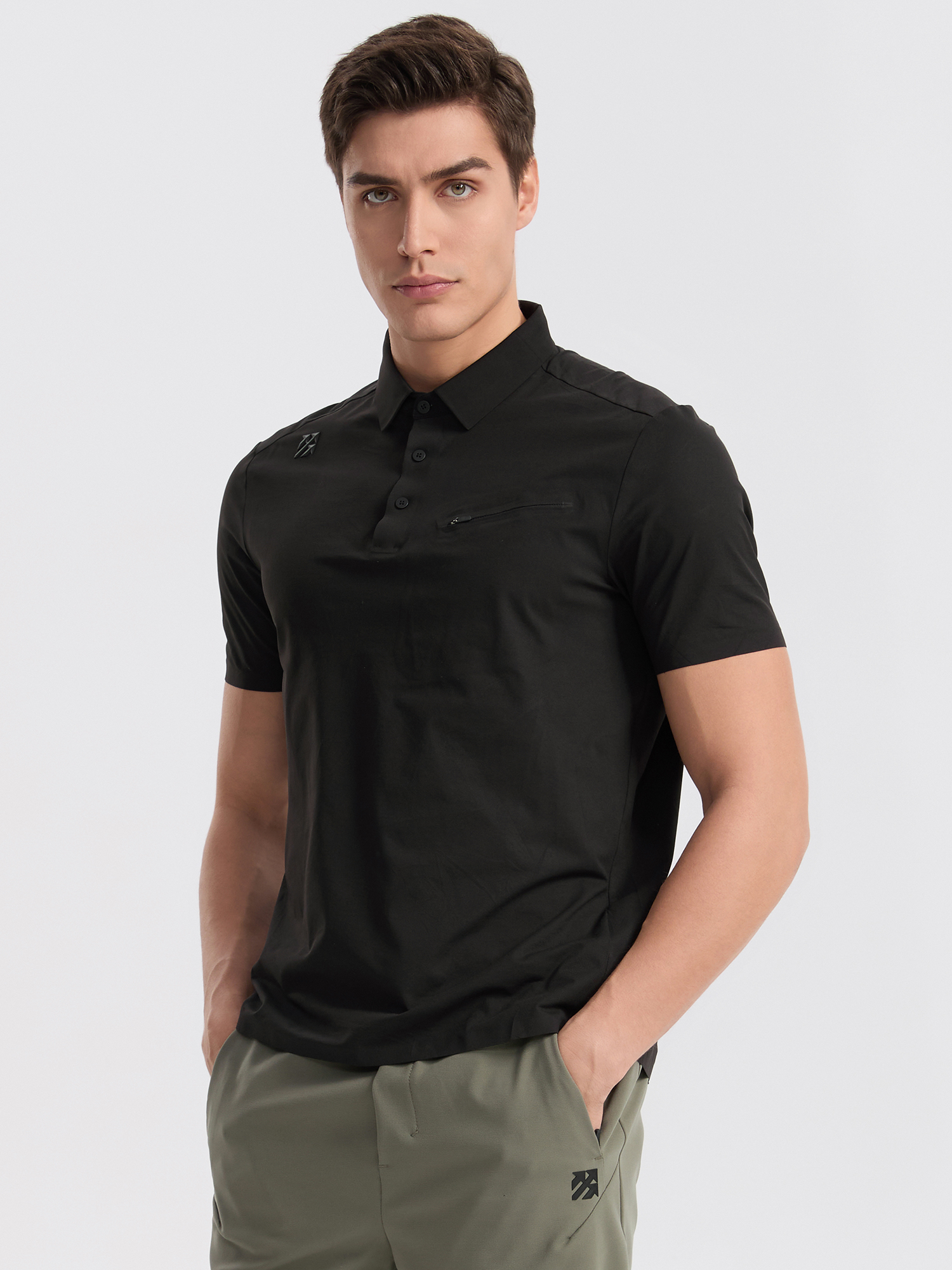 Senbwl Men's Seamless Polo Shirts Cotton-Like Feel 