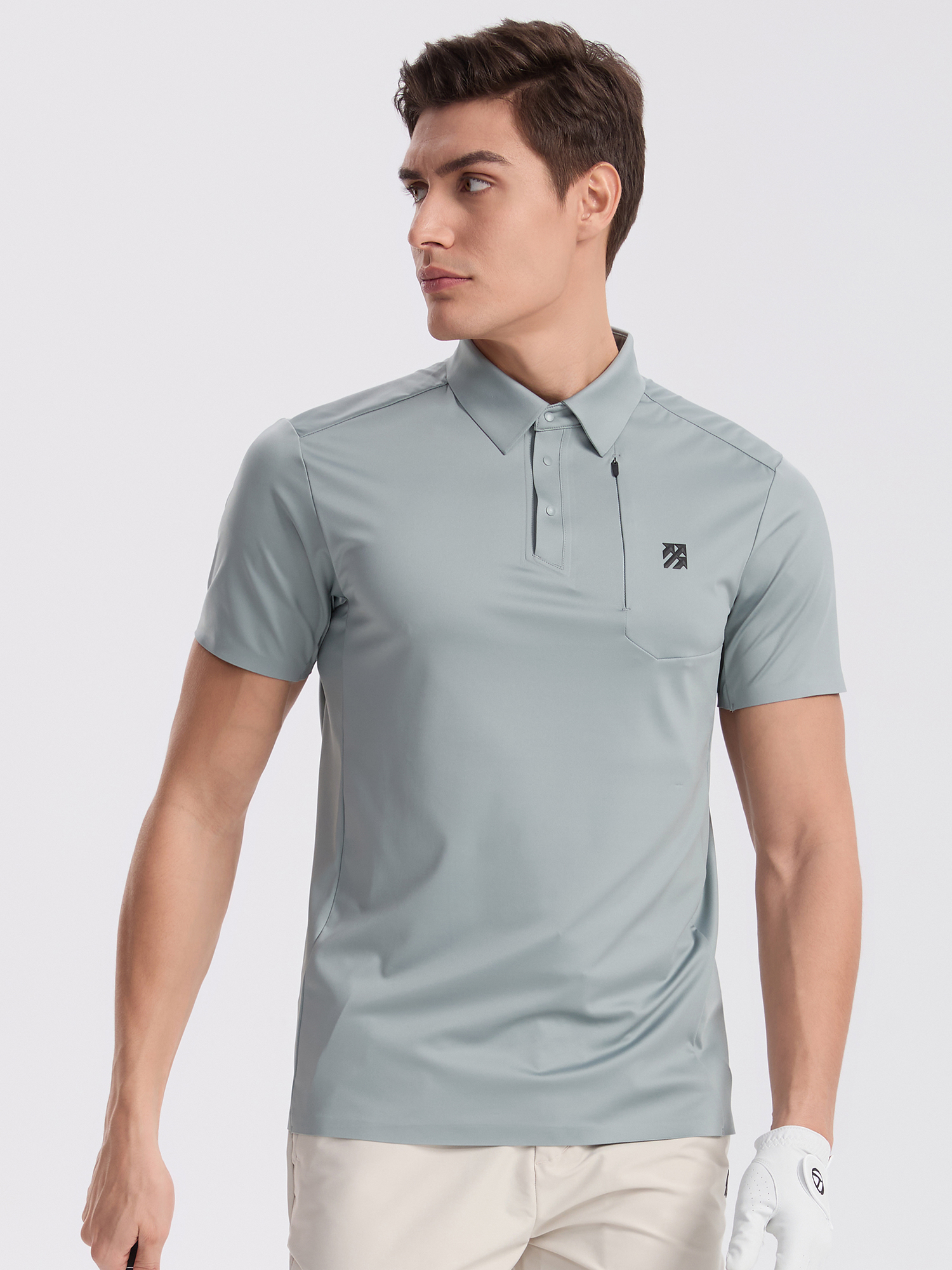 Senbwl Men's Ice Silk Roma Seamless Polo Shirts