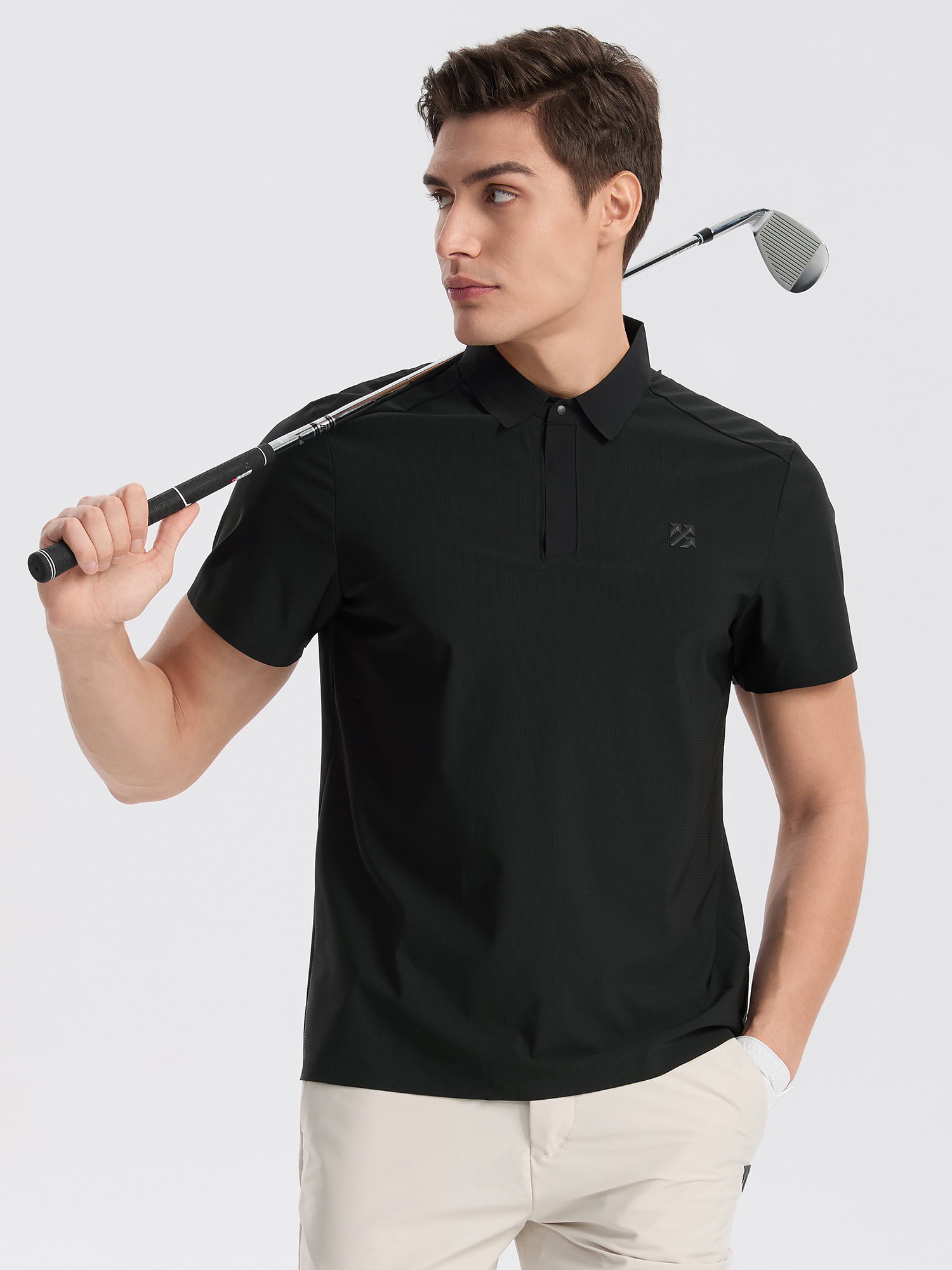 Senbwl Men's Ice Silk Seamless Polo Shirts