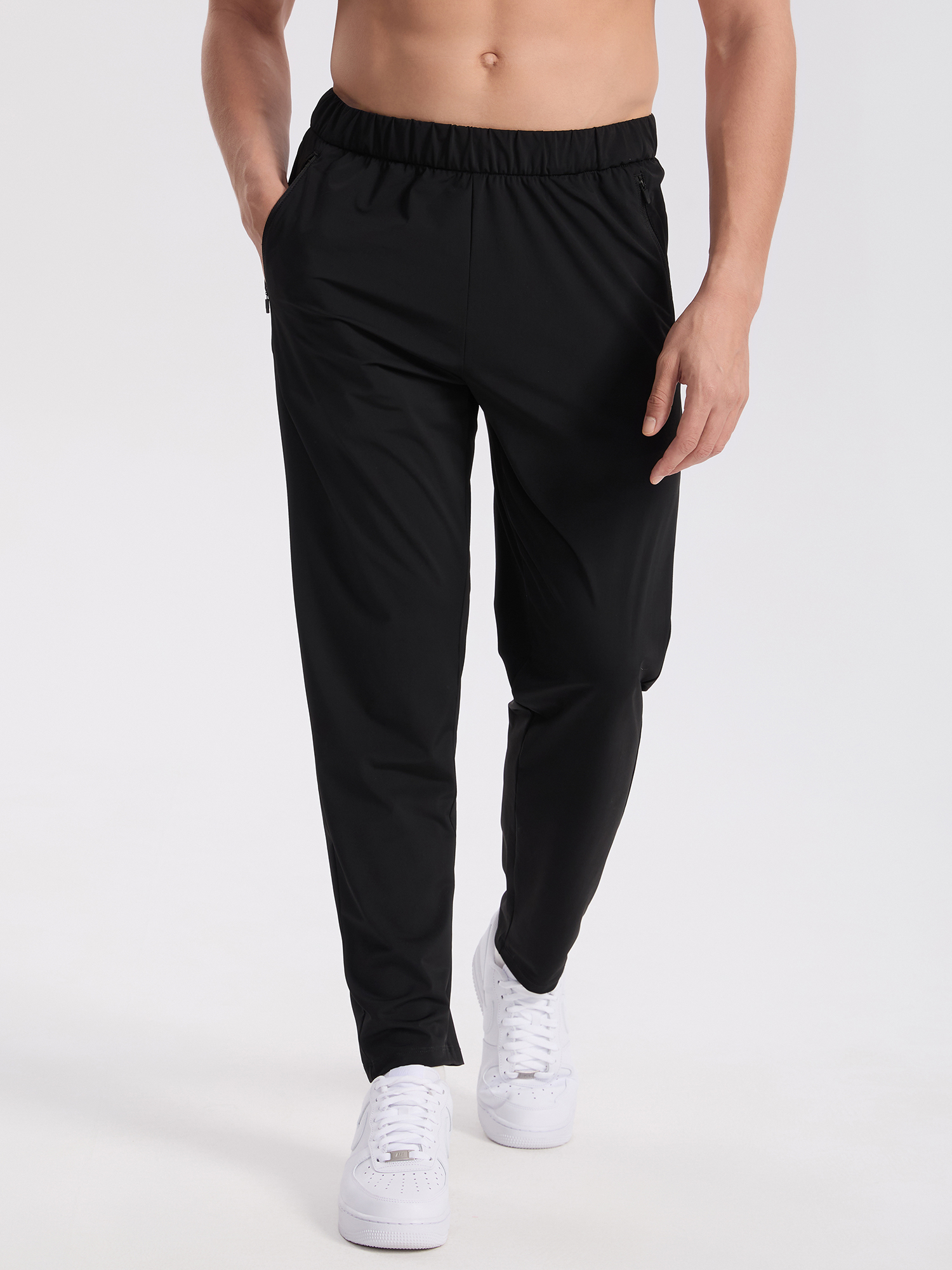 Senbwl Men's Ice Silk Sweatpants Joggers for Summer