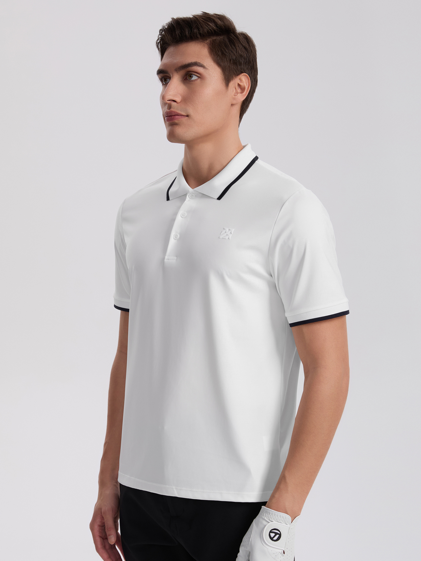 Senbwl Men's Ice Silk Roma Golf Polo Shirts High Stretch