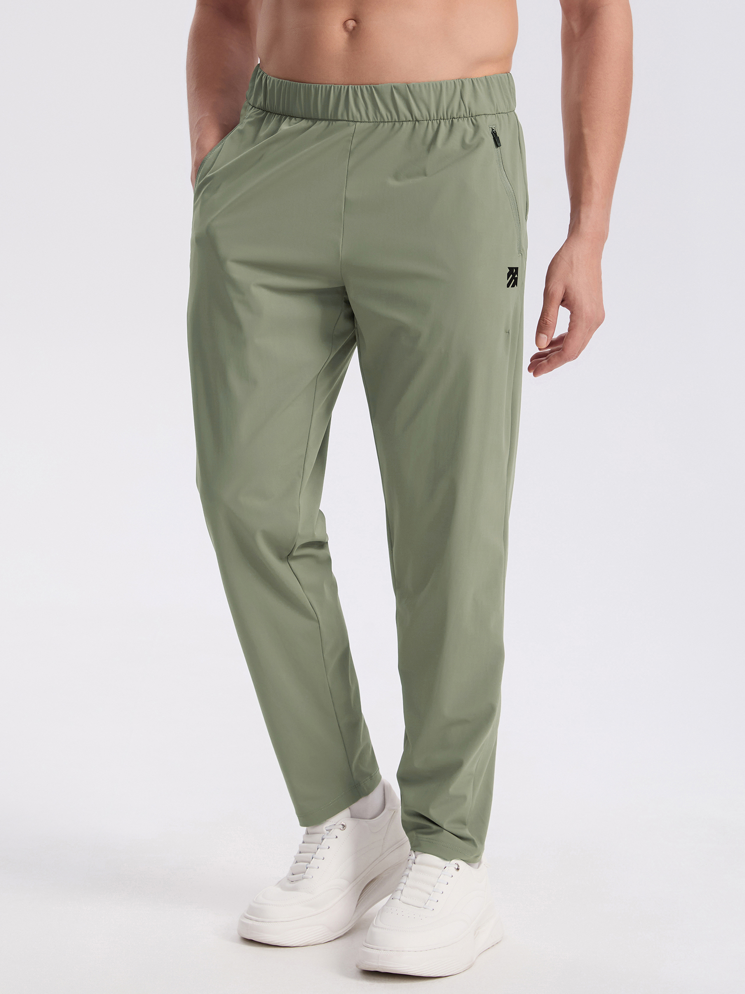 Senbwl Men's Ice Silk Sweatpants Joggers for Summer
