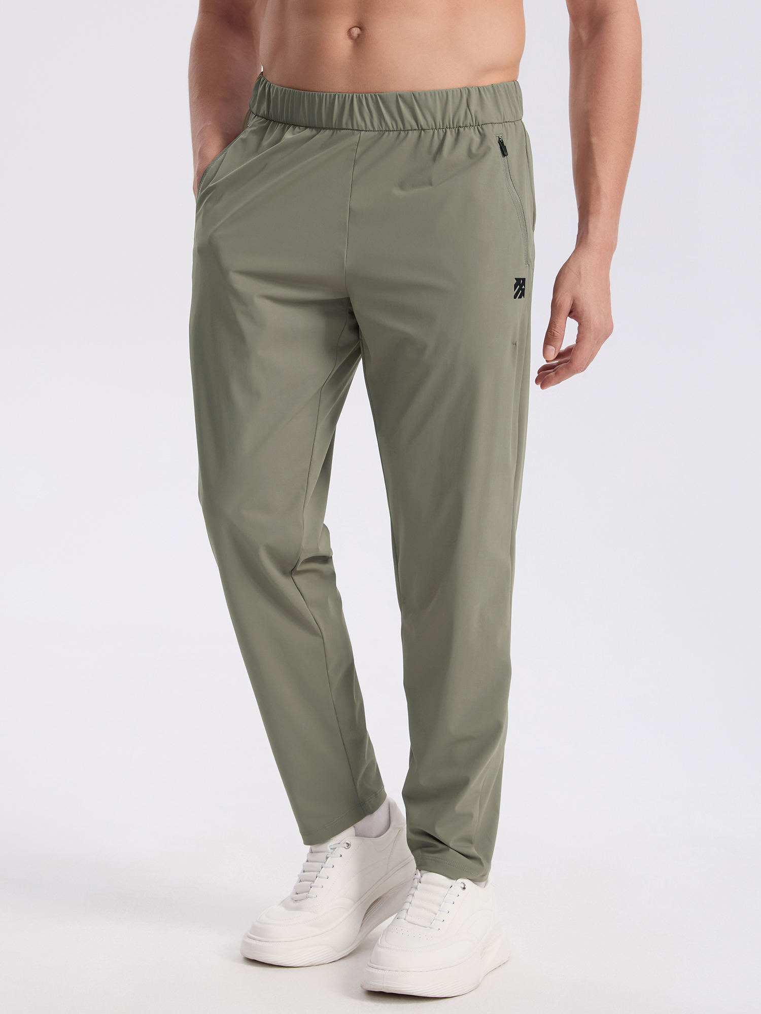 Senbwl Men's Ice Silk Sweatpants Joggers for Summer
