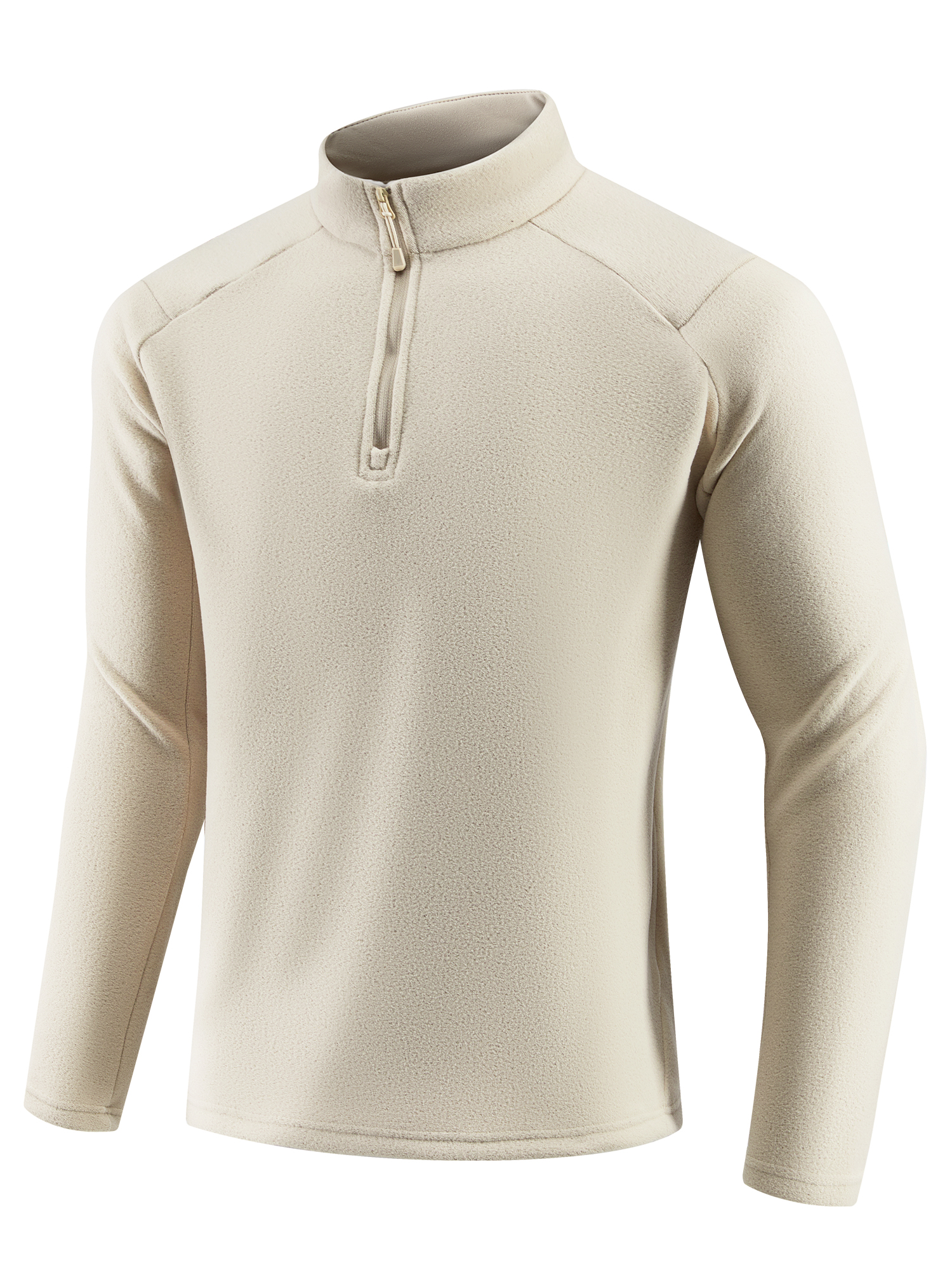 Senbwl Winter Men's Quarter Zip Premium Fleece Pullover Mid-layer