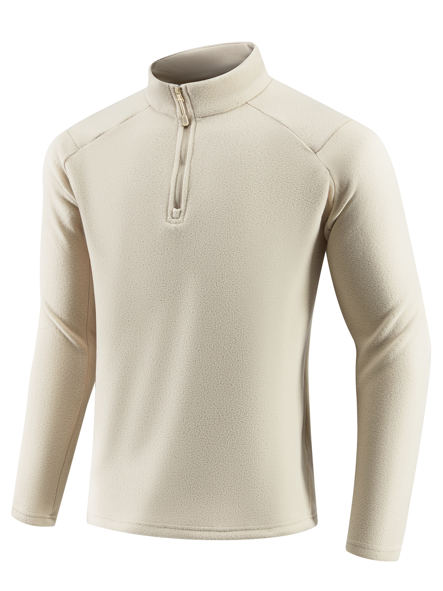 Senbwl Winter Men's Quarter Zip Premium Fleece Pullover Mid-layer