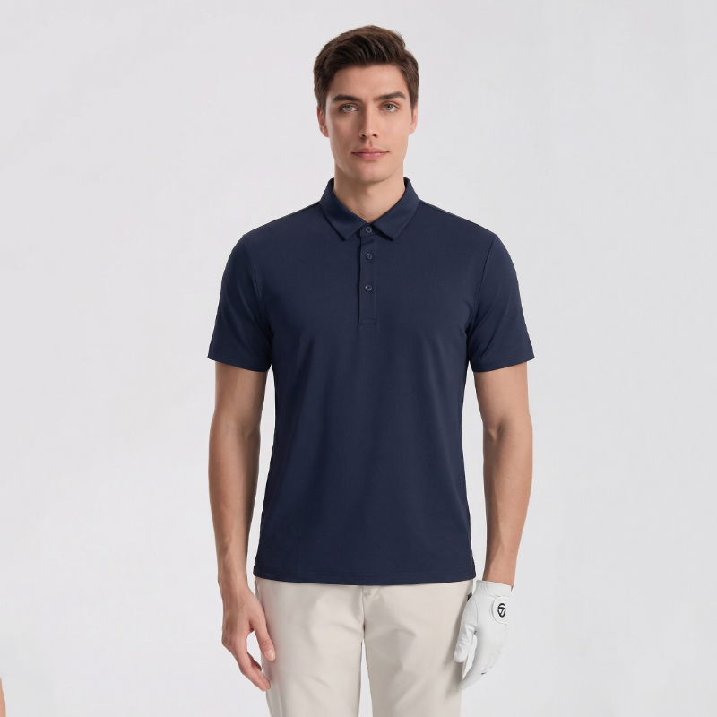 8383 Men's High Stretch Fabric Performance Seamless Polo Shirts