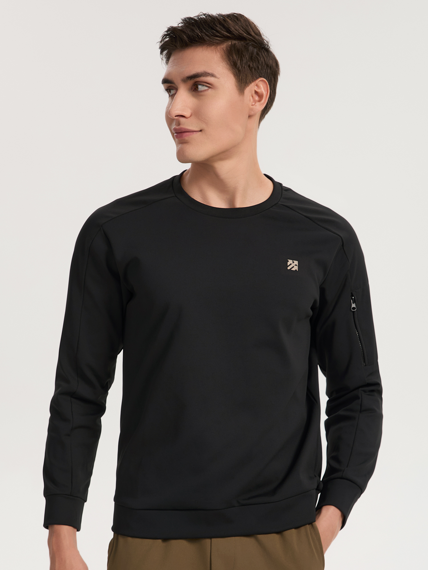 Senbwl Men's Moisture Wicking Crewneck Sweatshirt-Senbwl Sports