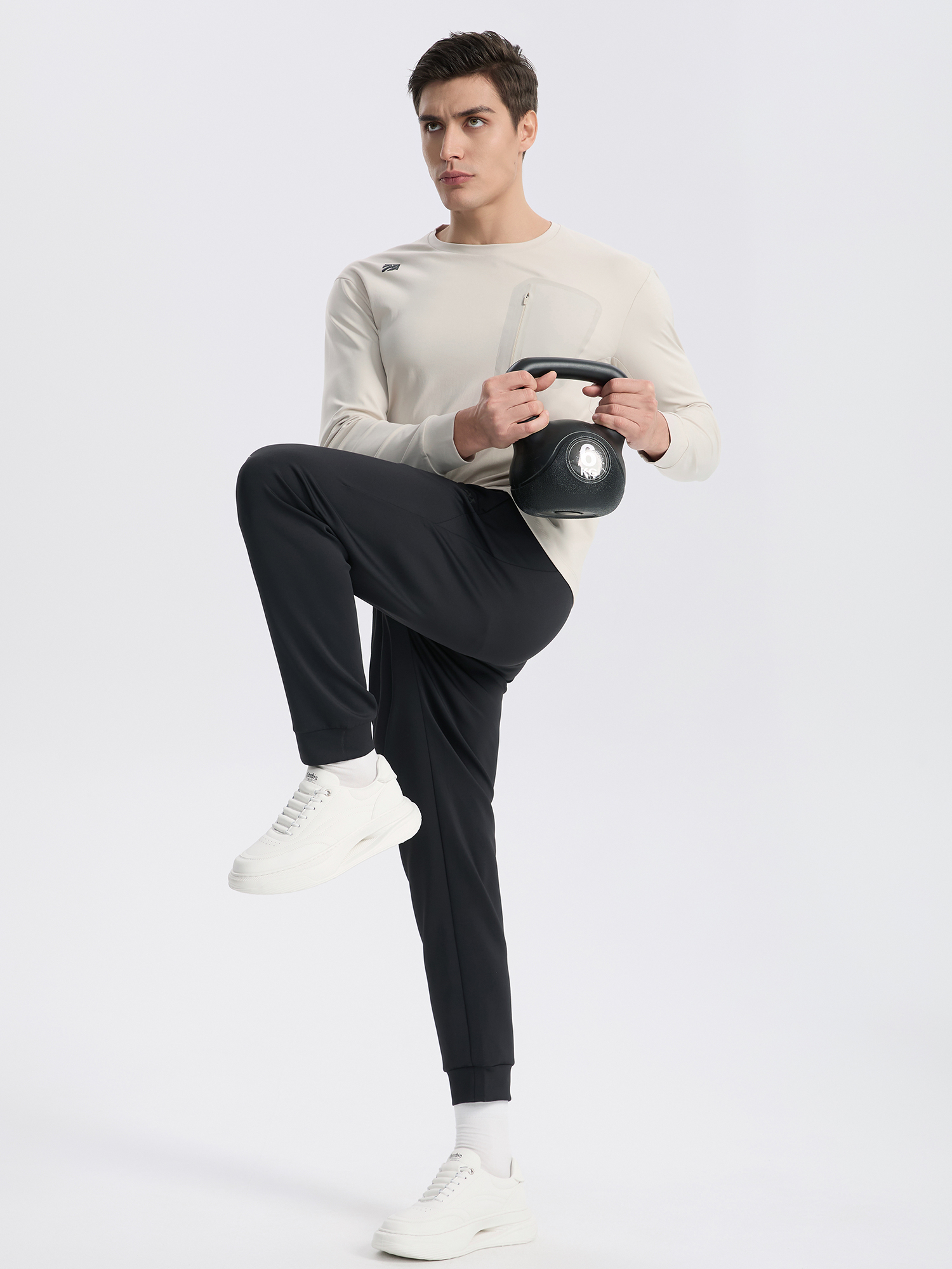 Senbwl Men's Crewneck Sweatshirt Cotton-Like Feel 