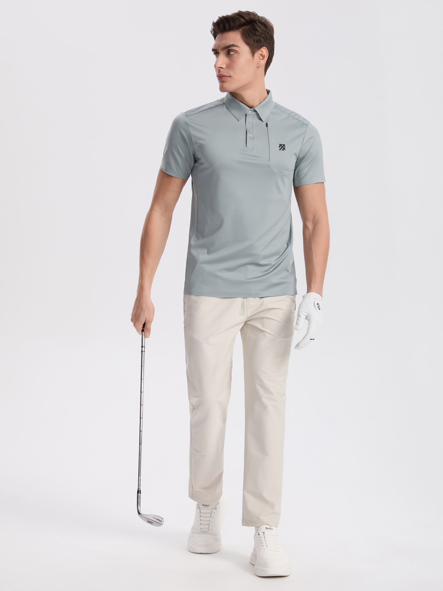 Senbwl Men's Ice Silk Roma Seamless Polo Shirts