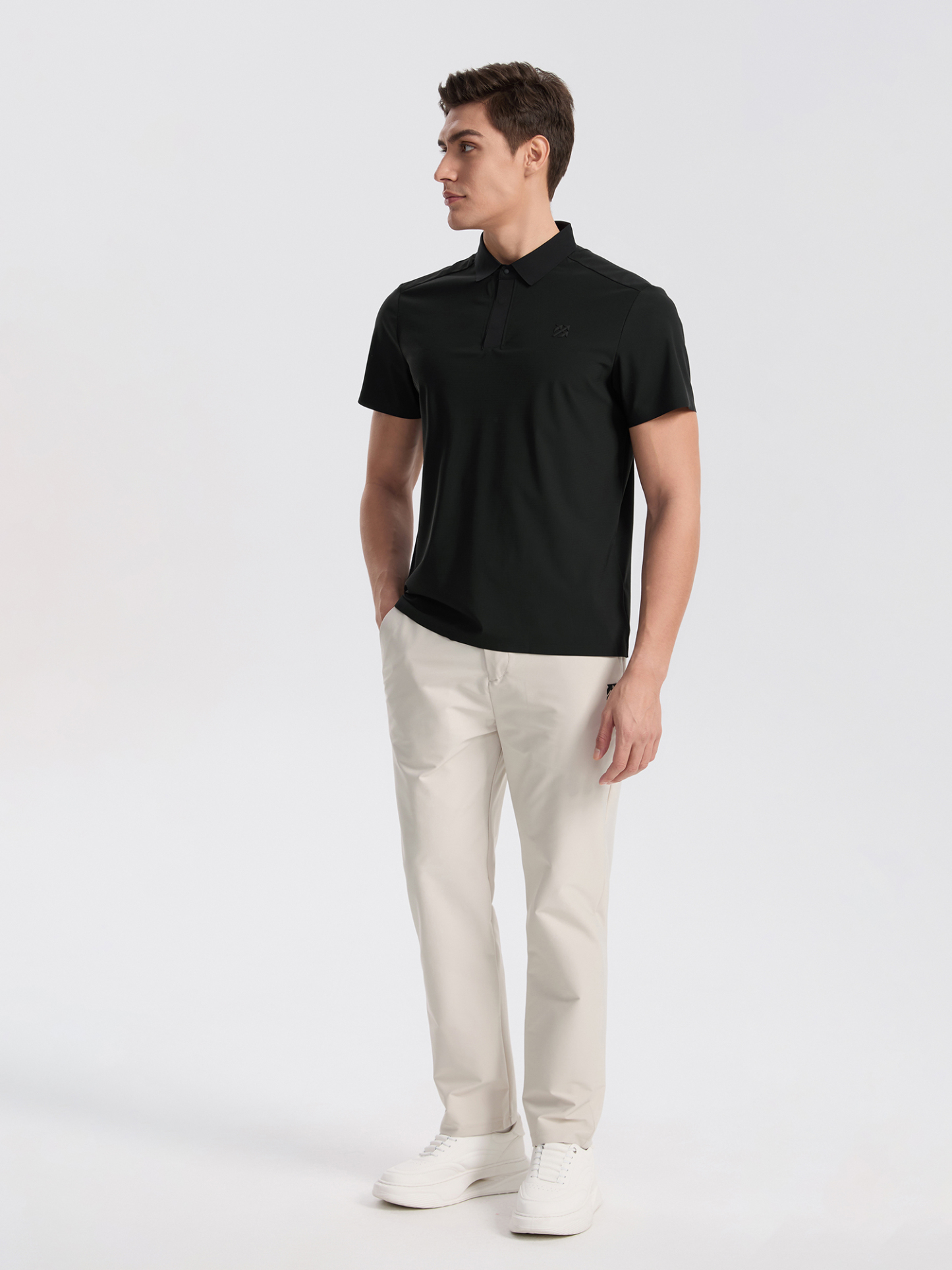 Senbwl Men's Ice Silk Seamless Polo Shirts