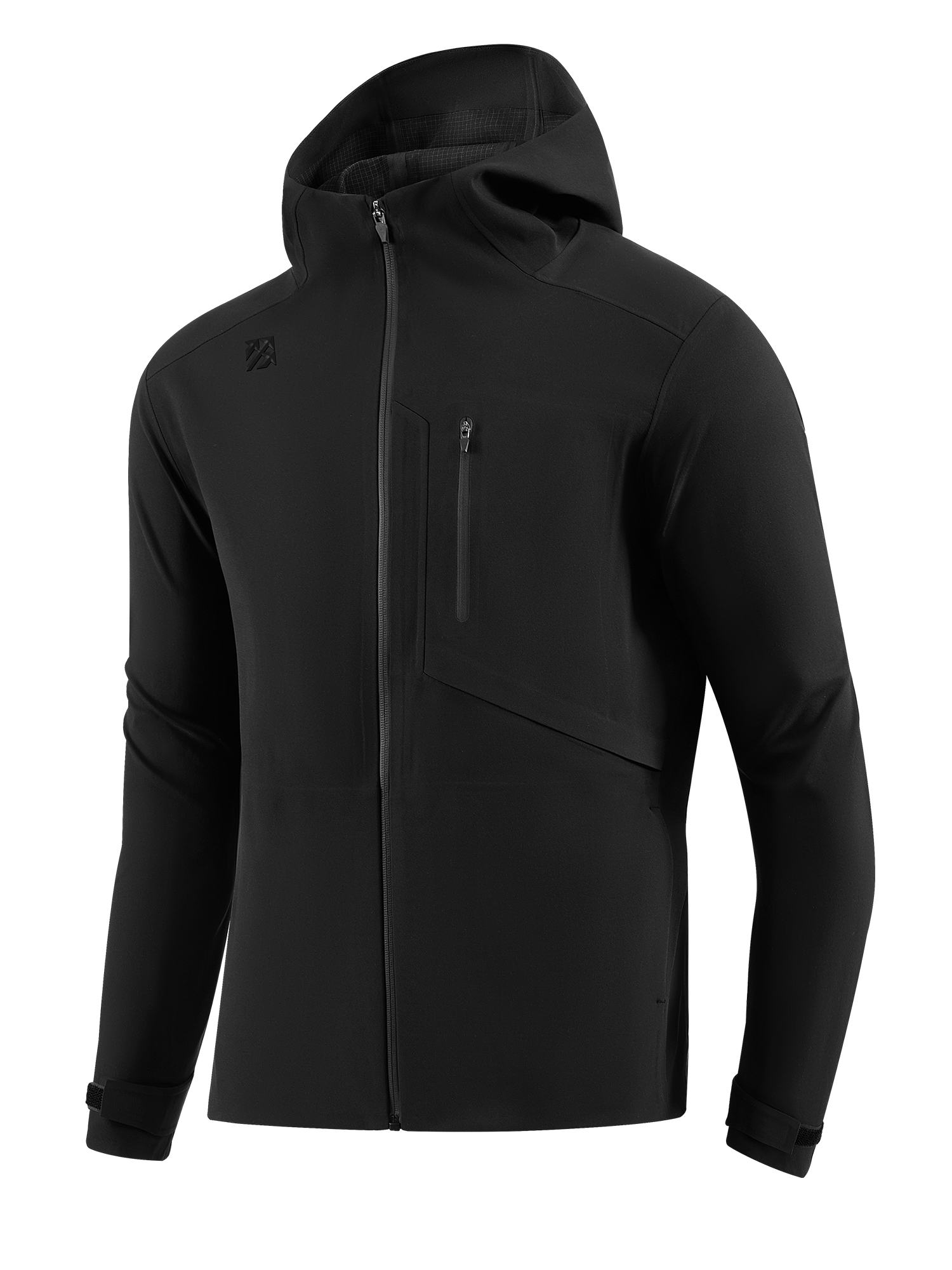 Senbwl Men's Zipper Up Hoodie High Stretch Jacket