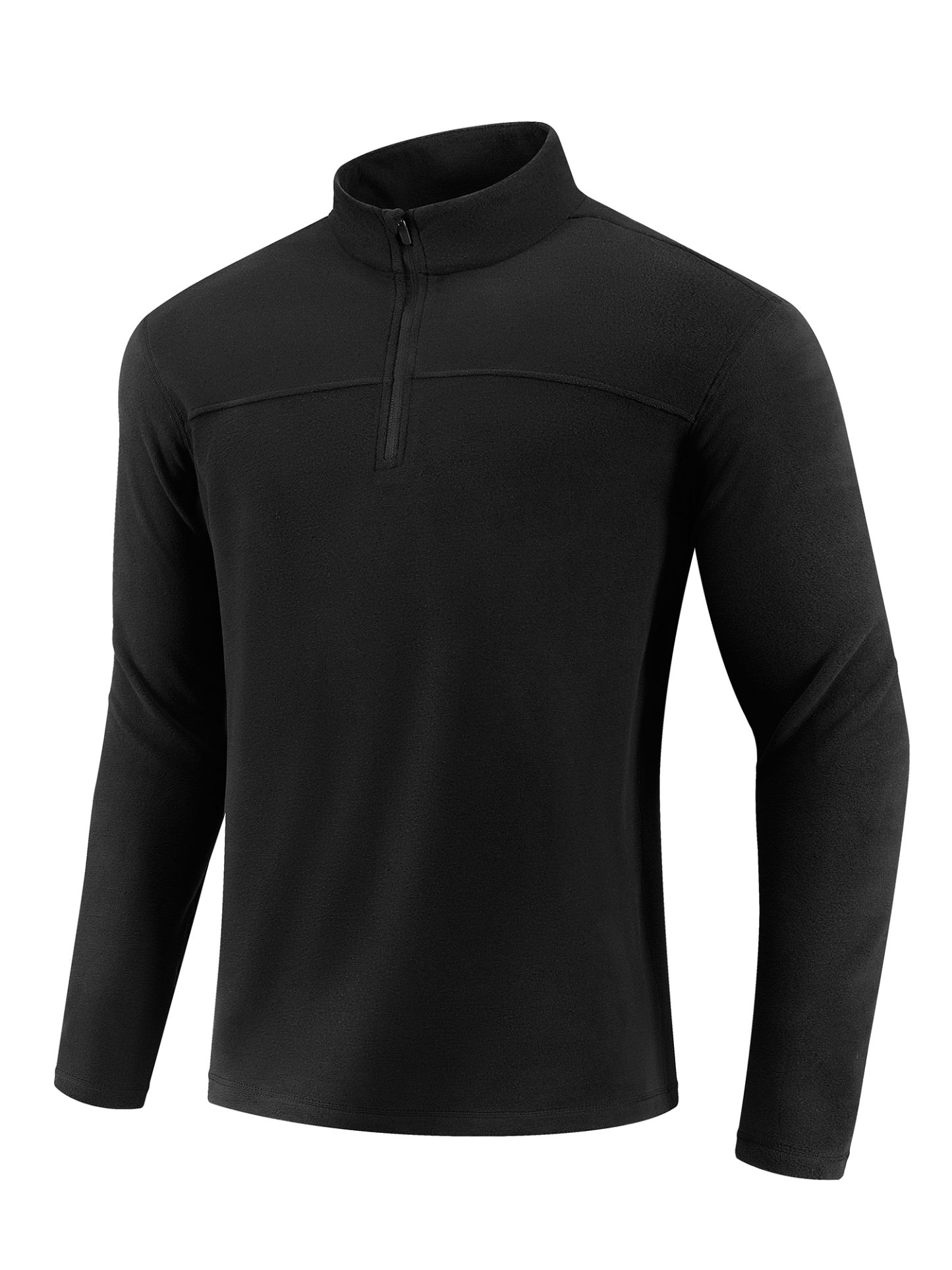 Senbwl Winter Men's Quarter Zip Premium Fleece Pullover Mid-layer