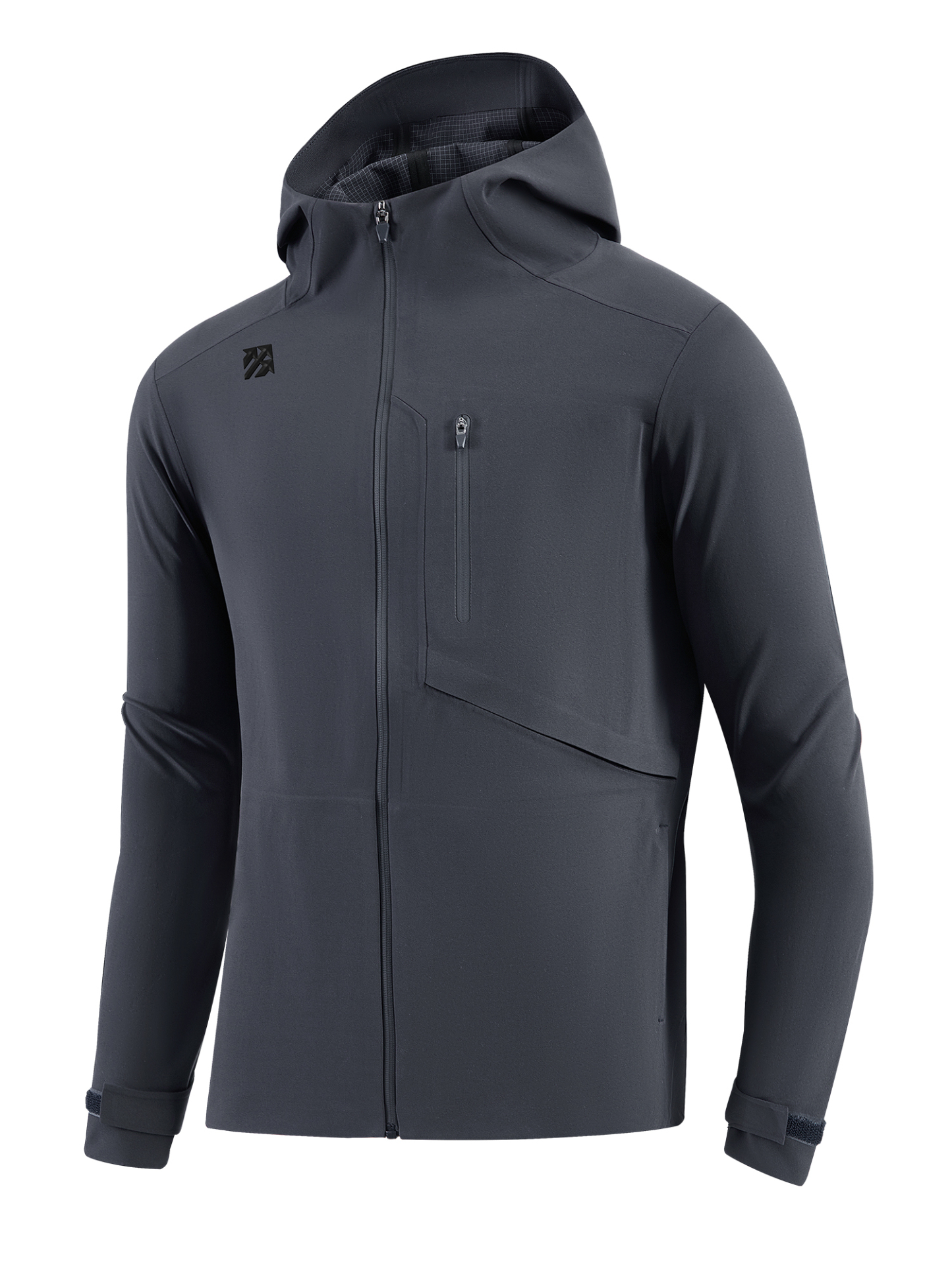 Senbwl Men's Zipper Up Hoodie High Stretch Jacket