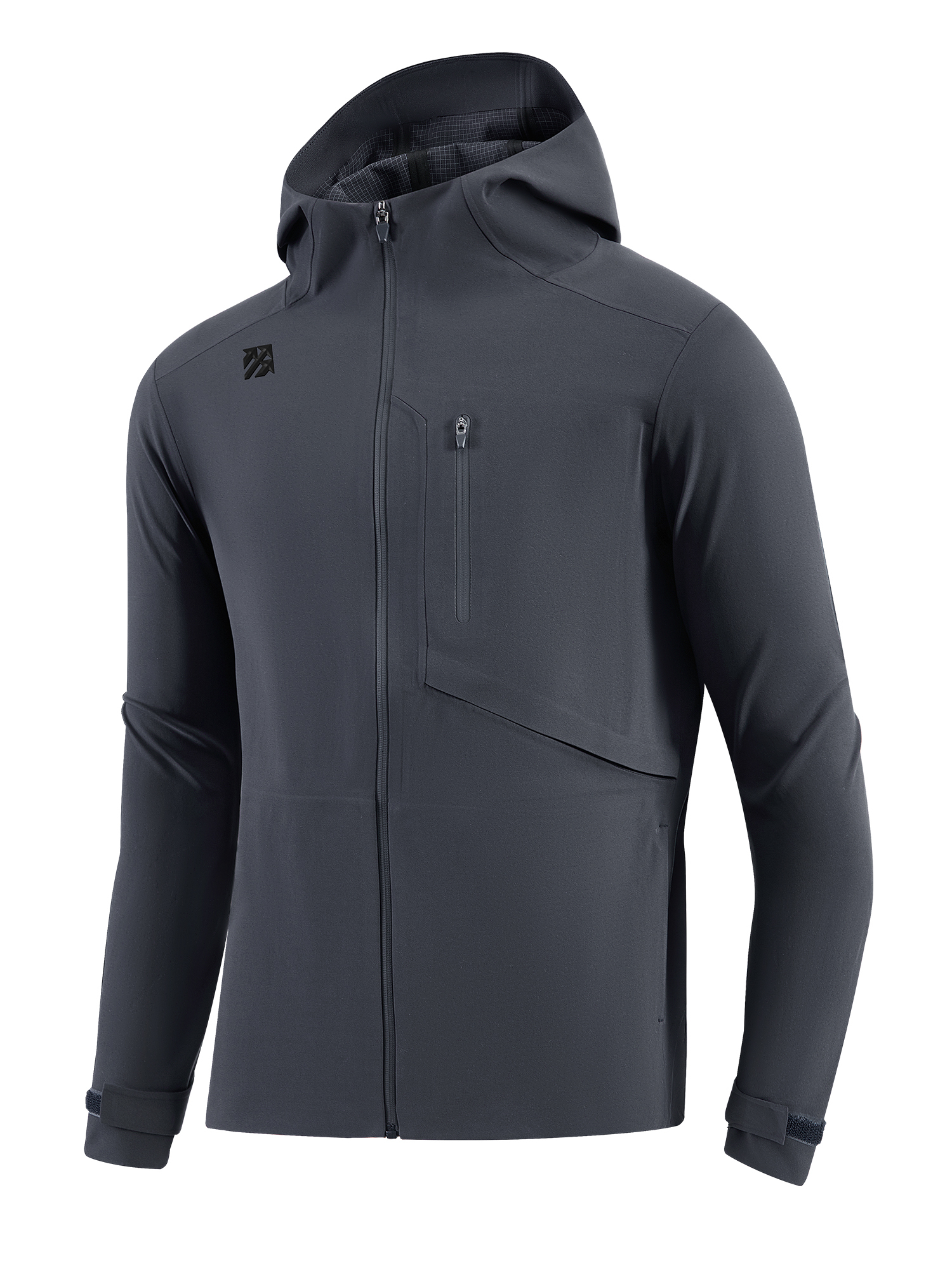 Senbwl Men's Zipper Up Hoodie High Stretch Jacket