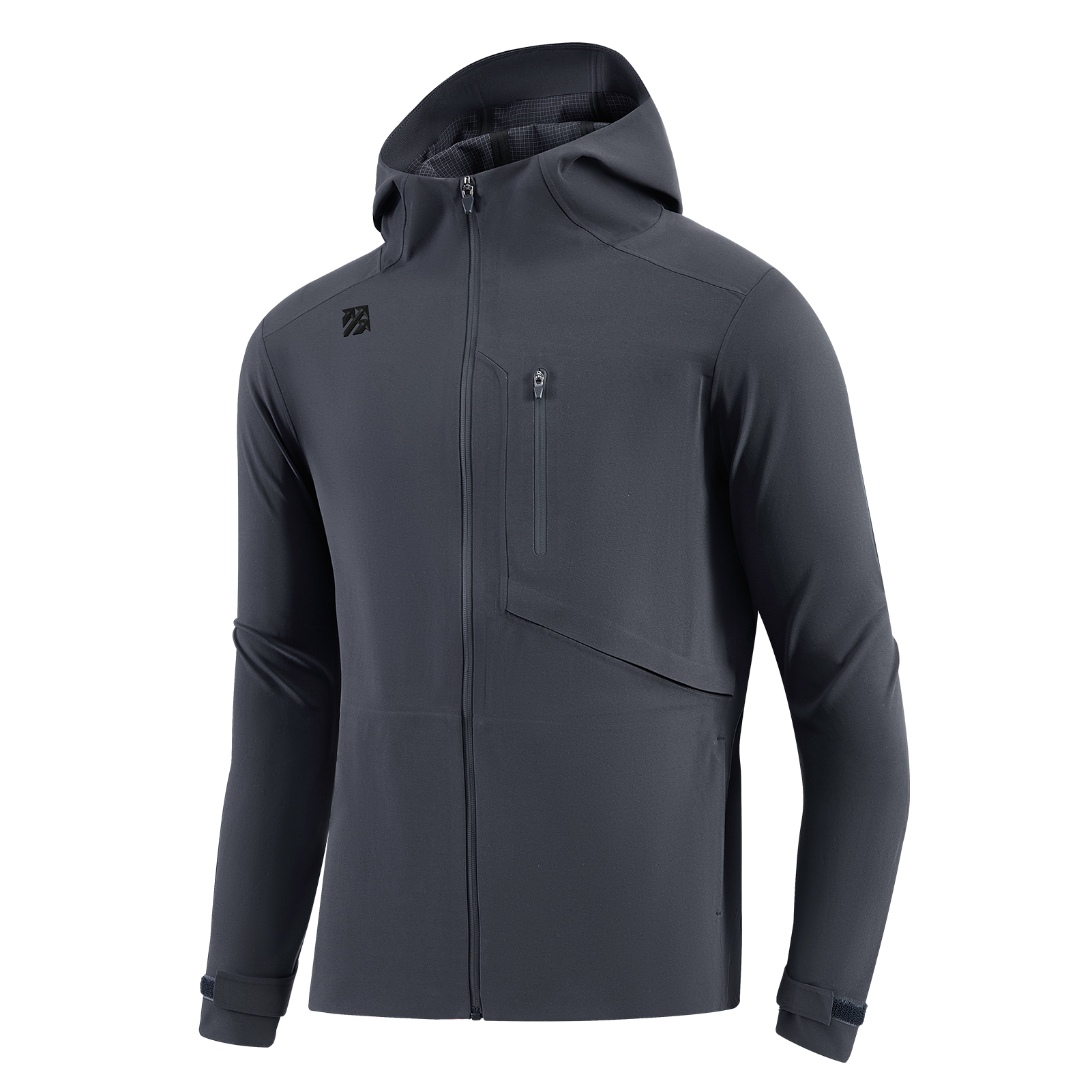 Senbwl Men's Zipper Up Hoodie High Stretch Jacket