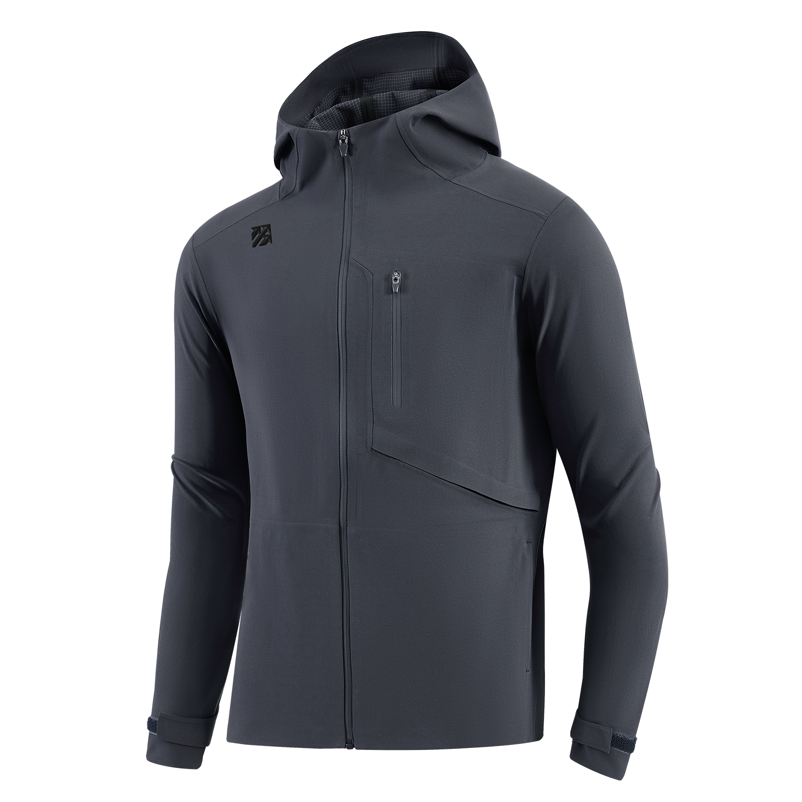 Senbwl Men's Zipper Up Hoodie High Stretch Jacket