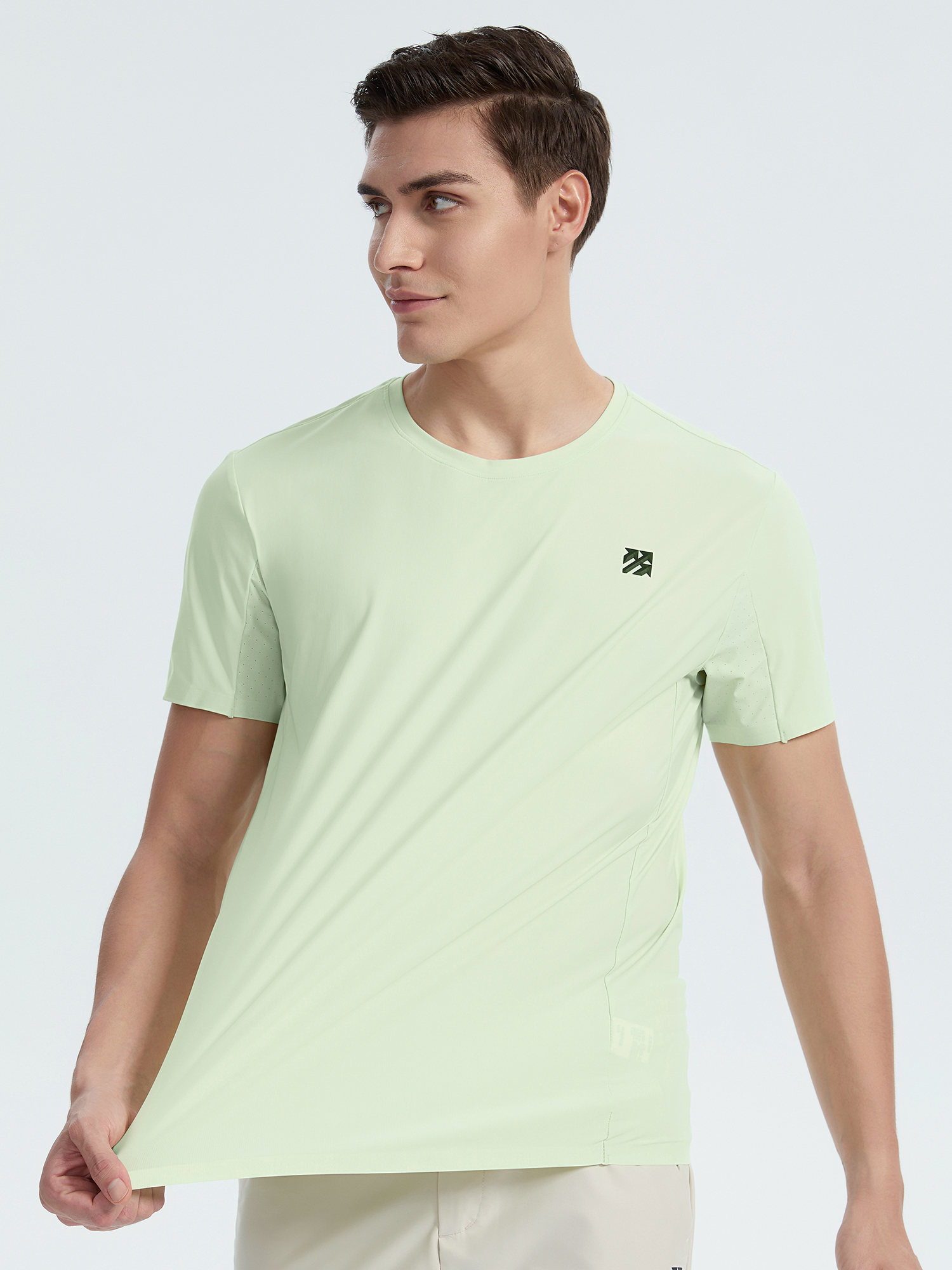 英智 casual Men's Seamless Padel T-Shirt UPF 50+ Rash Guards – Senbwl Sports