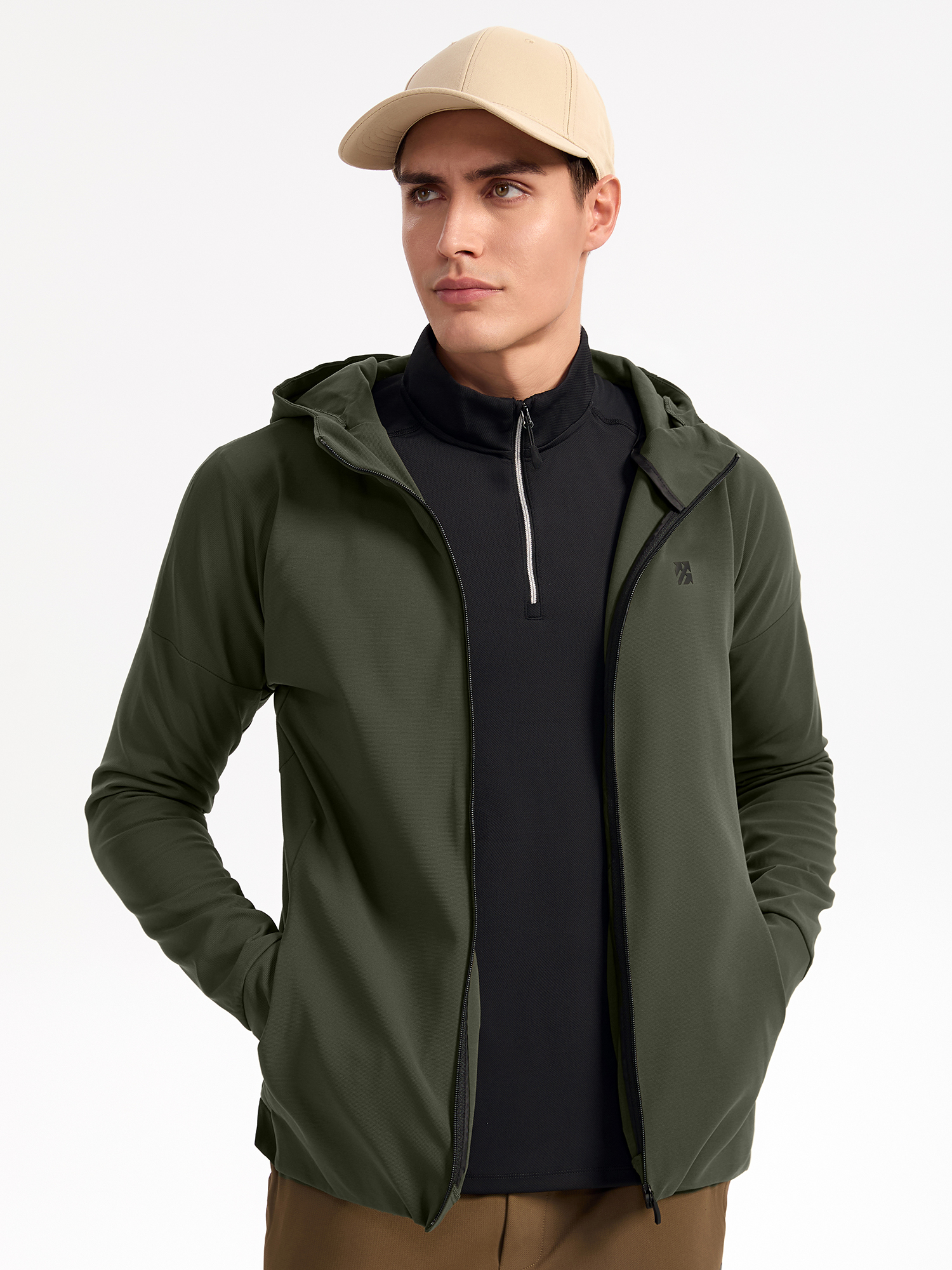 Senbwl Men's Zipper Up Hoodie Lightweight Jacket-Senbwl Sports