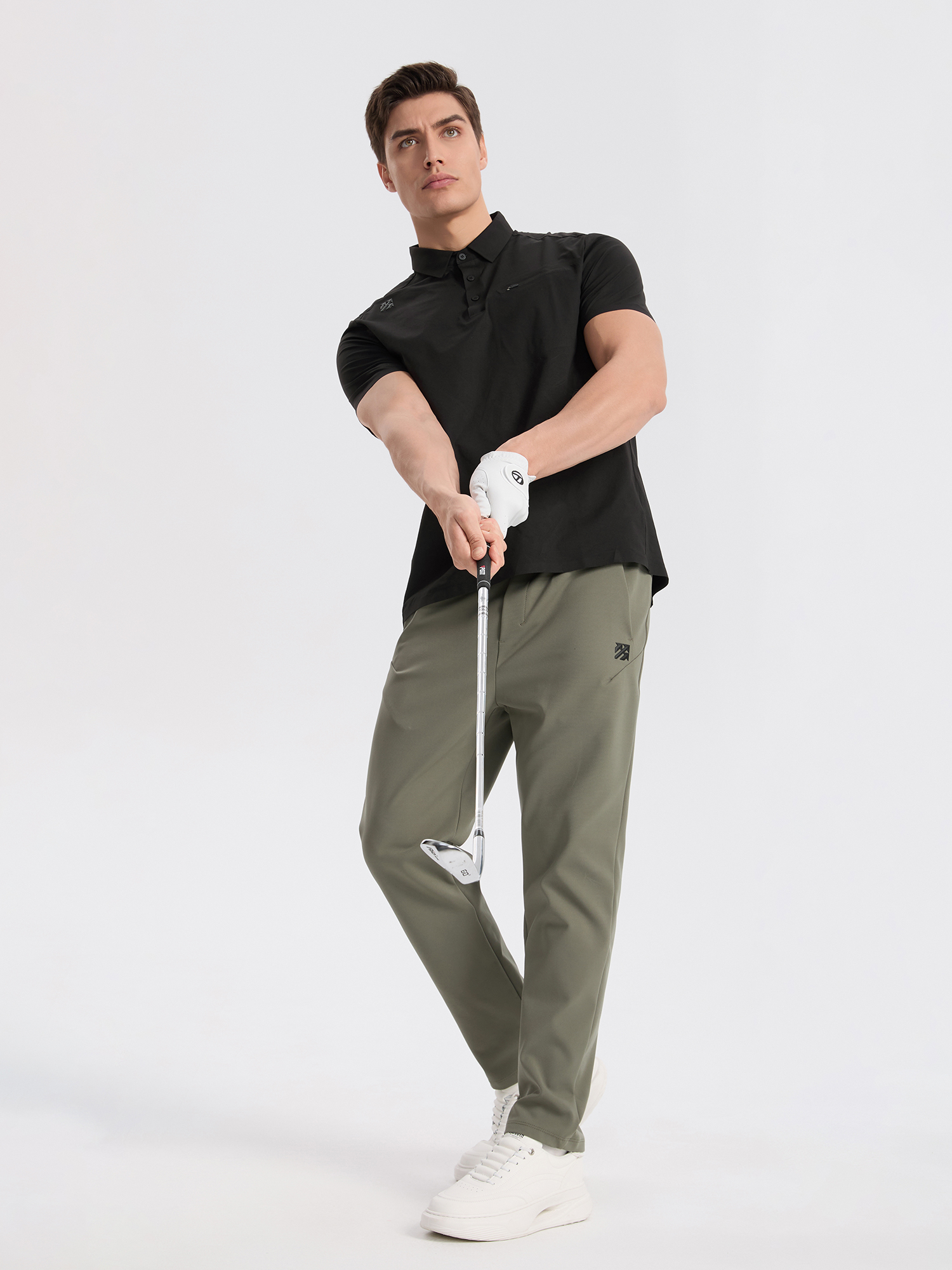 Senbwl Men's Seamless Polo Shirts Cotton-Like Feel 