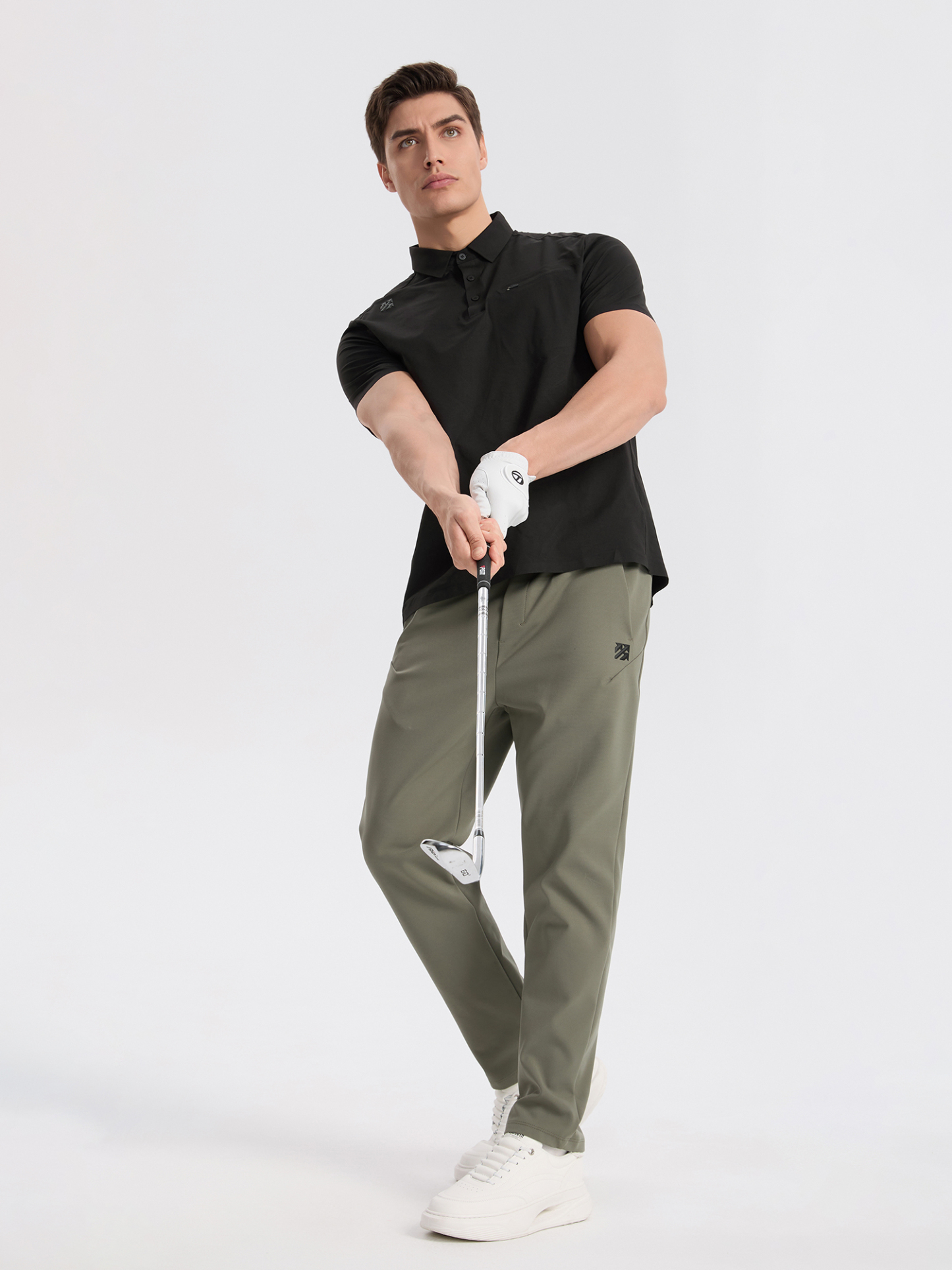 Senbwl Men's Seamless Polo Shirts Cotton-Like Feel 
