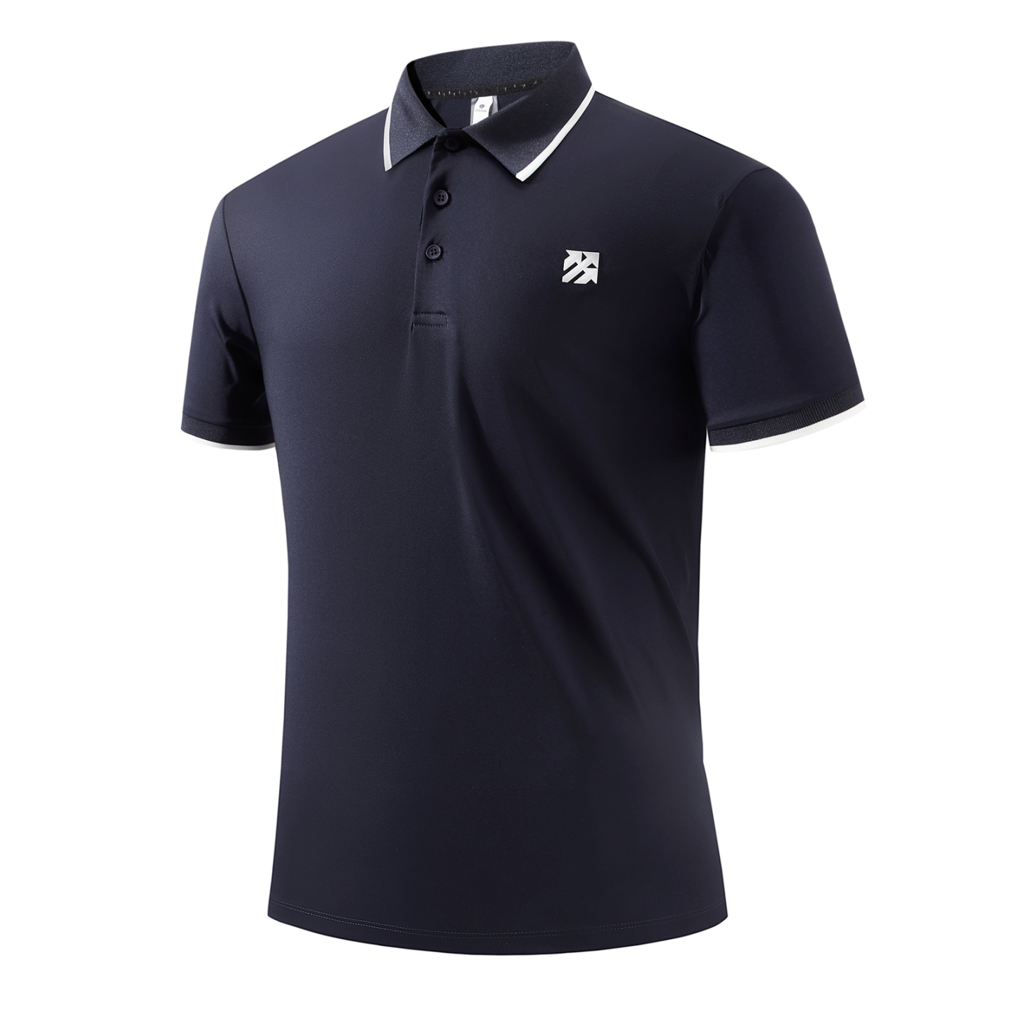 Senbwl Men's Ice Silk Roma Golf Polo Shirts High Stretch