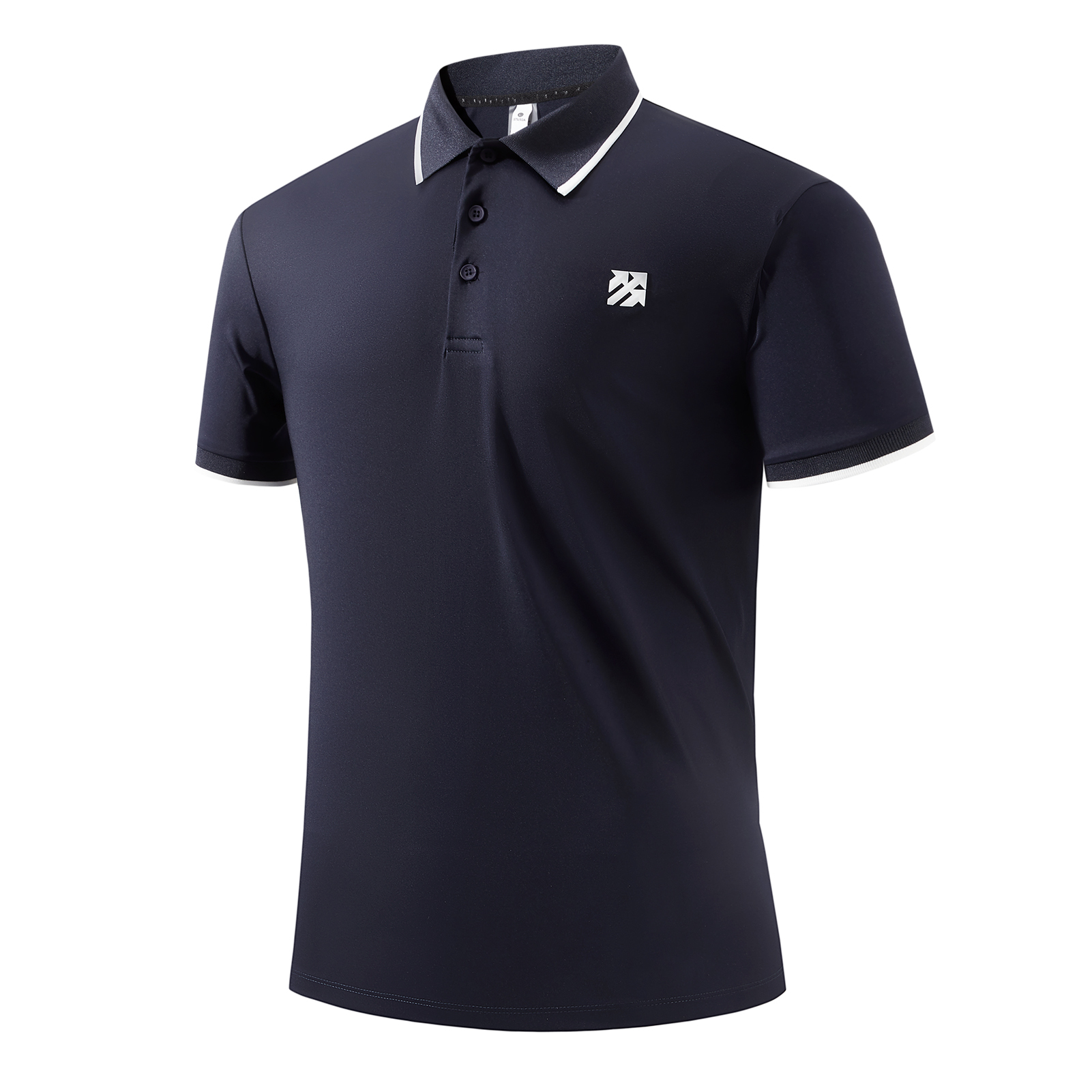 Senbwl Men's Ice Silk Roma Golf Polo Shirts High Stretch