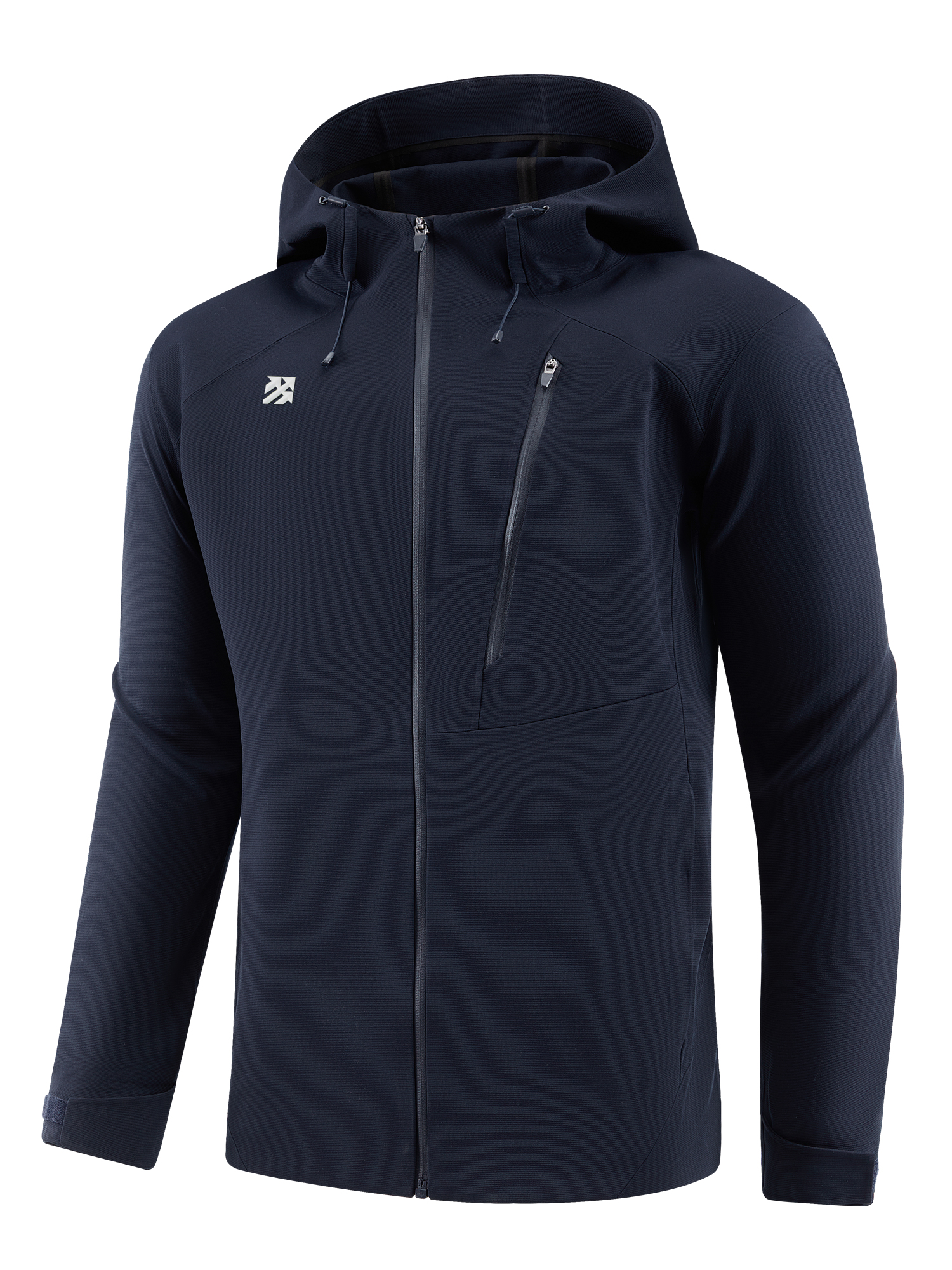 Senbwl Men's Zipper Up Hoodie High Stretch Jacket