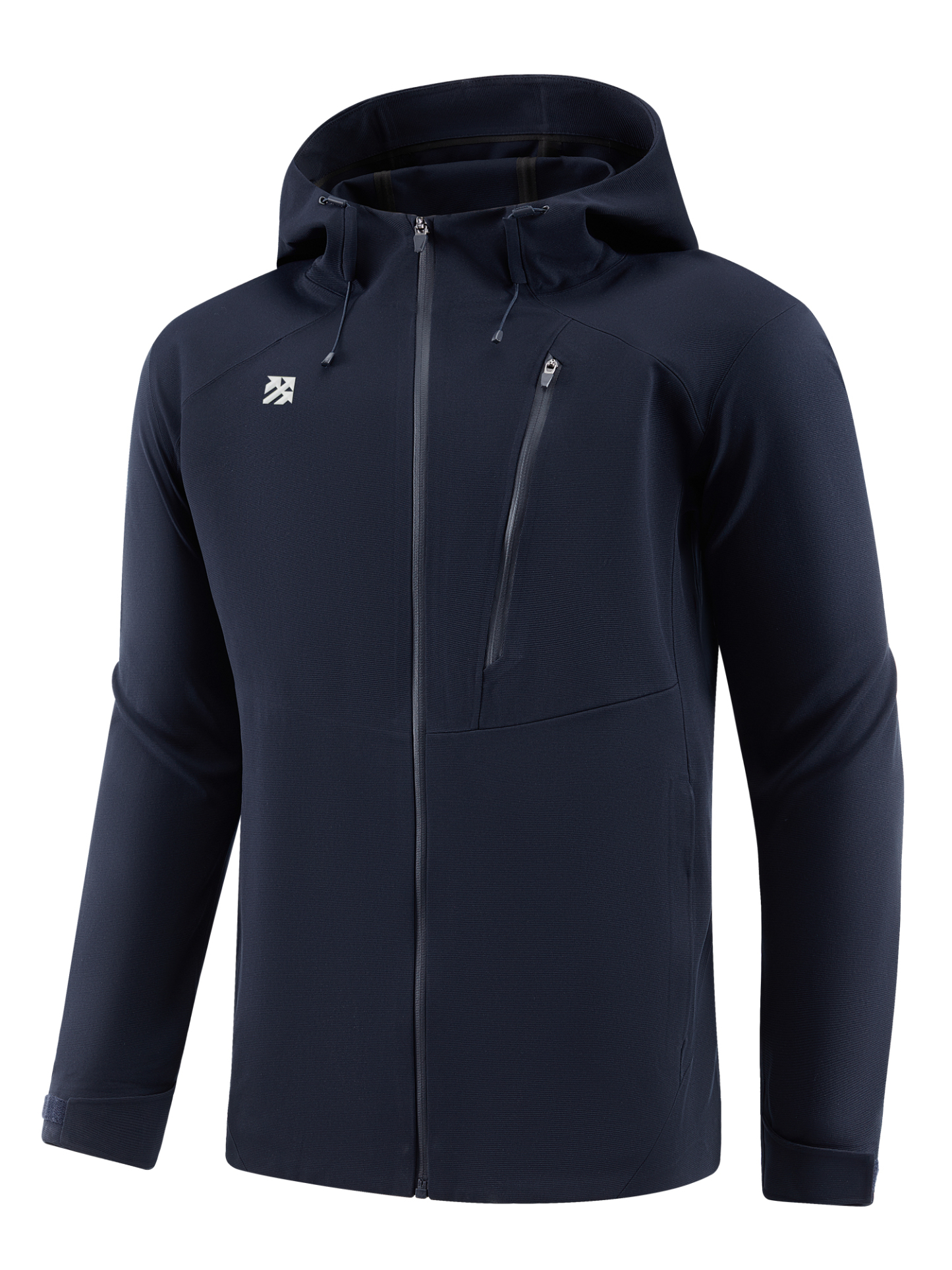 Senbwl Men's Zipper Up Hoodie High Stretch Jacket
