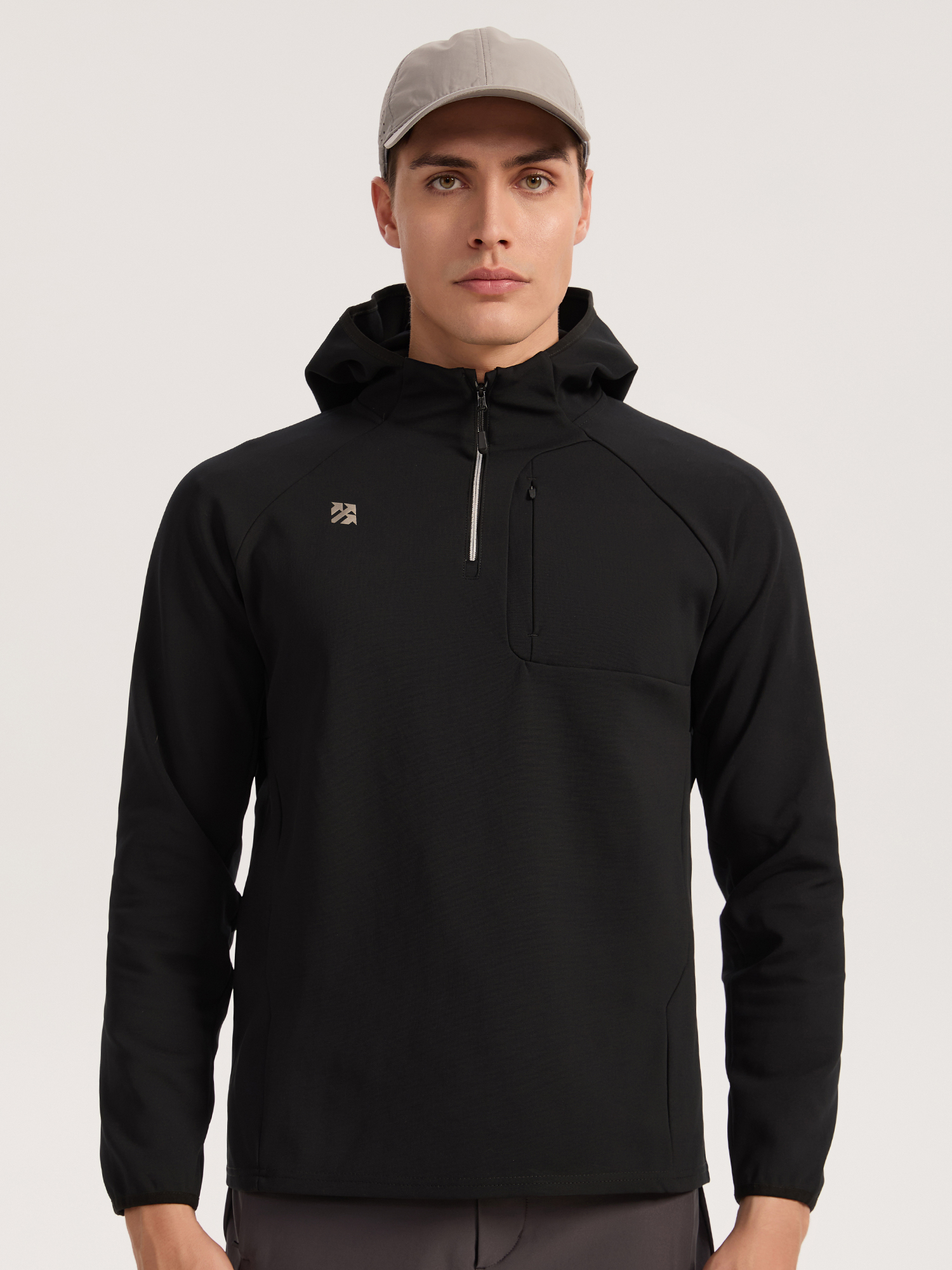 Senbwl Outdoor Hoodie Hooded Quarter Zip Sweatshirt High-Stretch Durable -Senbwl Sports