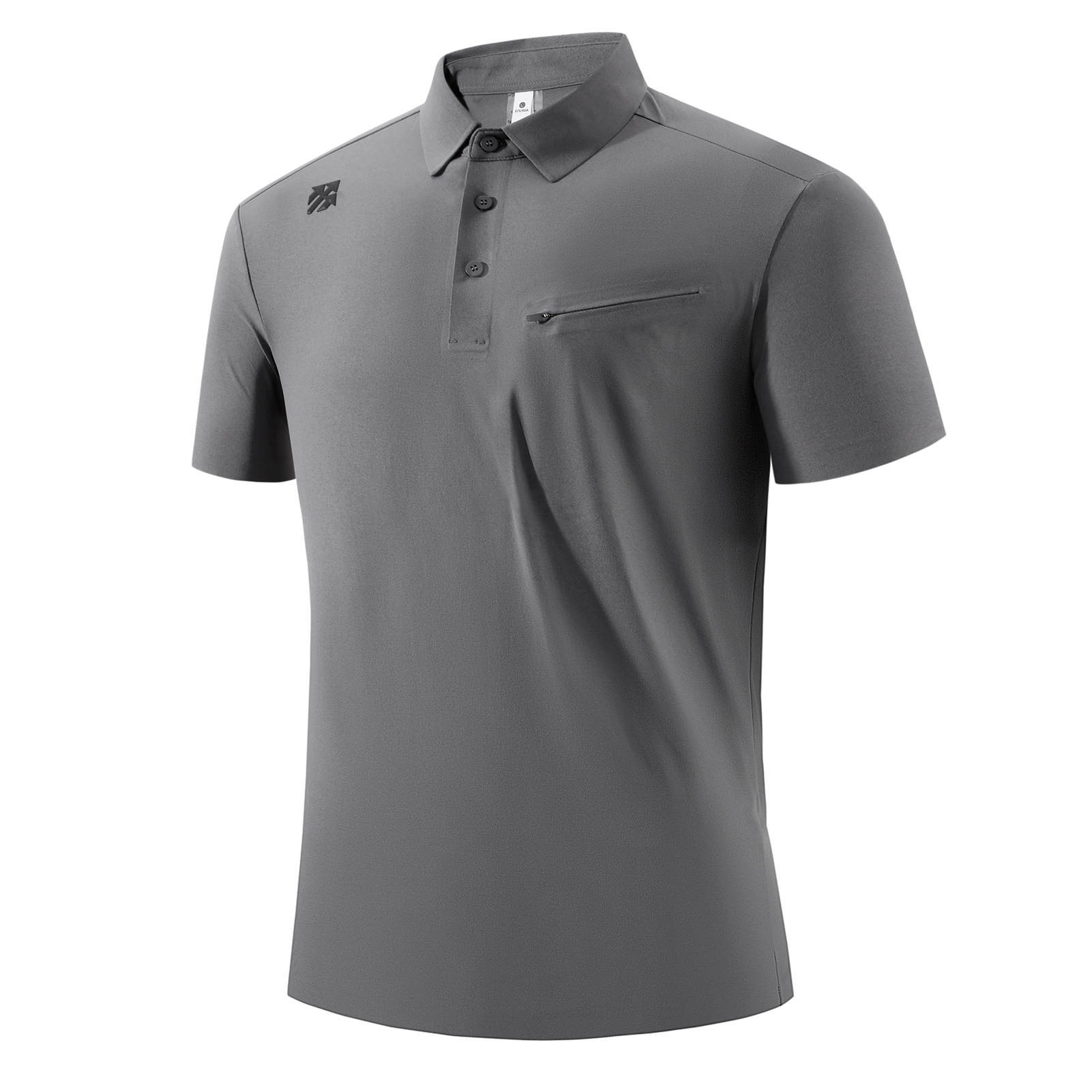Senbwl Men's Seamless Polo Shirts Cotton-Like Feel