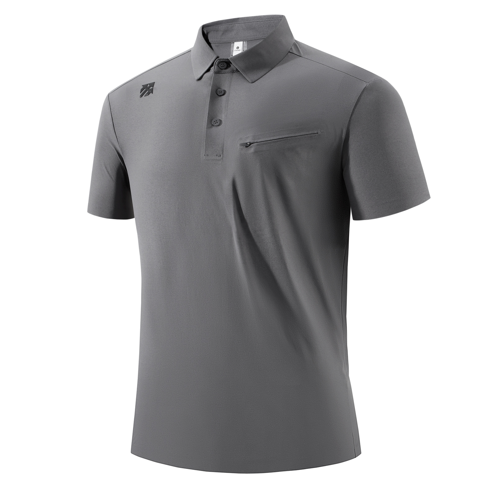 Senbwl Men's Seamless Polo Shirts Cotton-Like Feel 