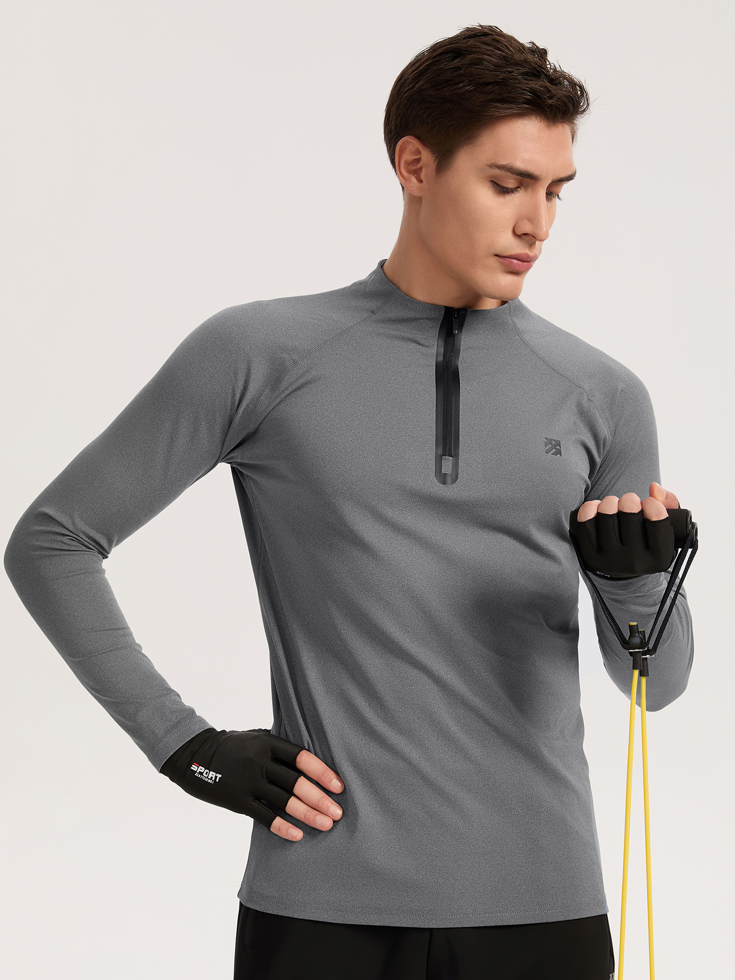 Senbwl Men's Moisture Wicking Quarter Zip Pullover-Senbwl Sports