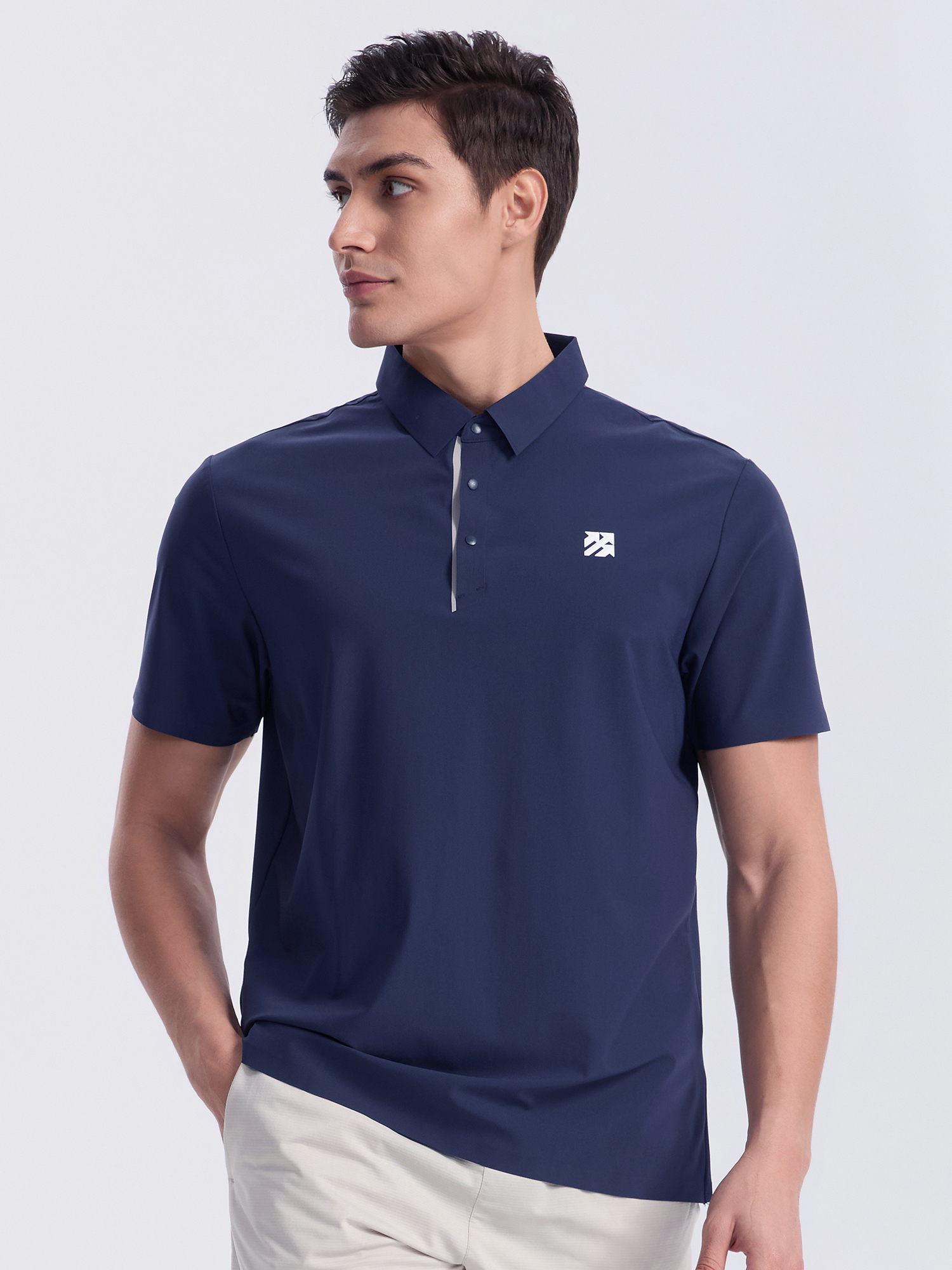 Senbwl Men's Ice Silk Seamless Gofl Polo Shirts 