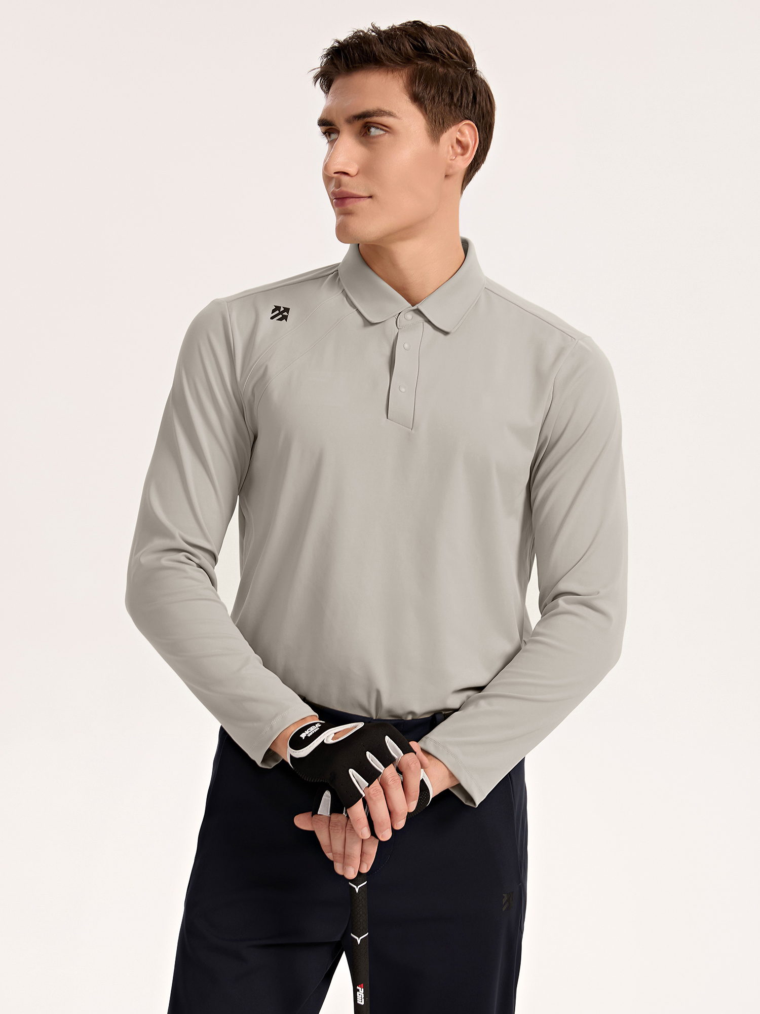 Senbwl Men's Long Sleeve Golf Polo Shirt-Senbwl Sports