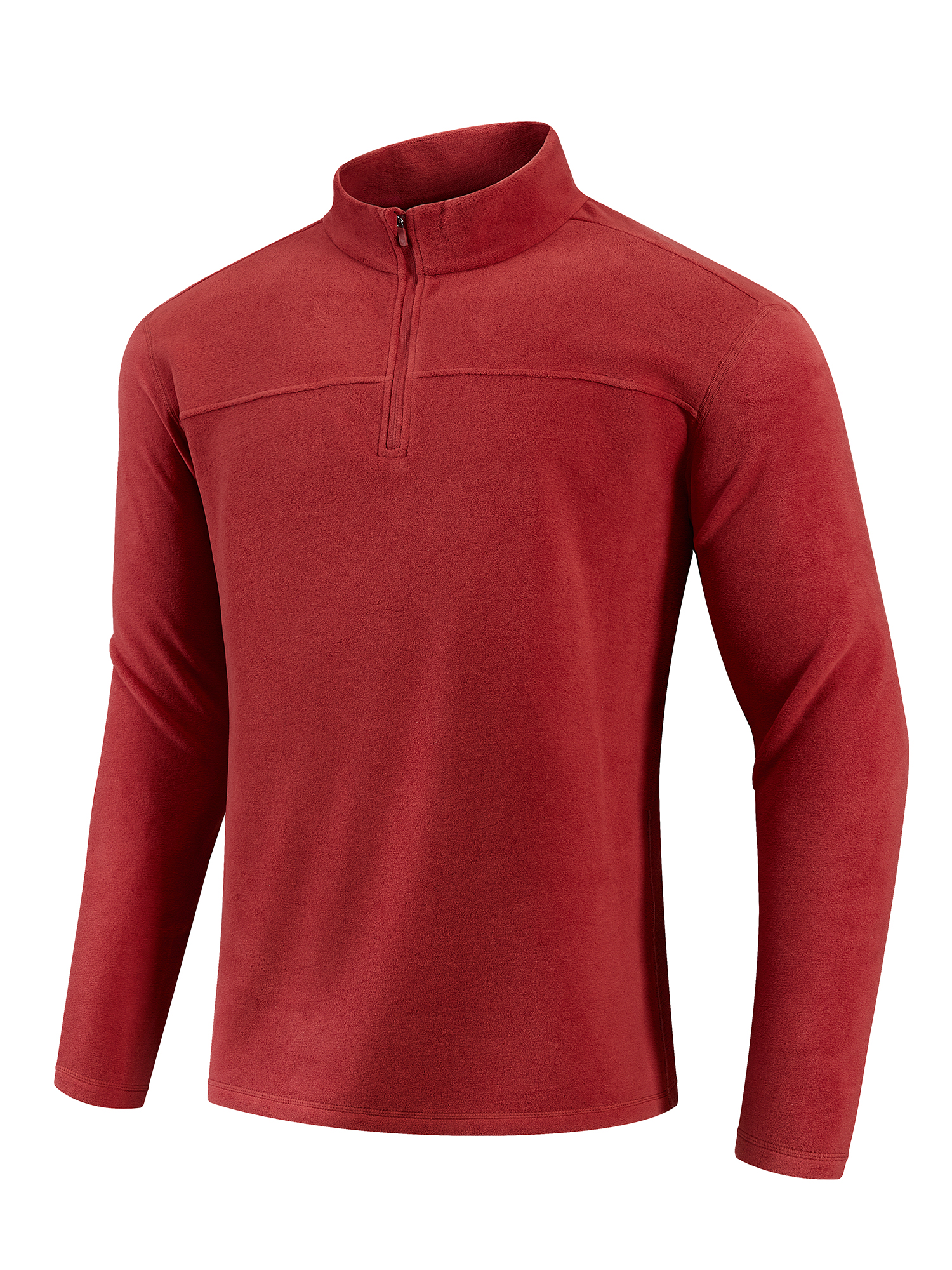 Senbwl Winter Men's Quarter Zip Premium Fleece Pullover Mid-layer