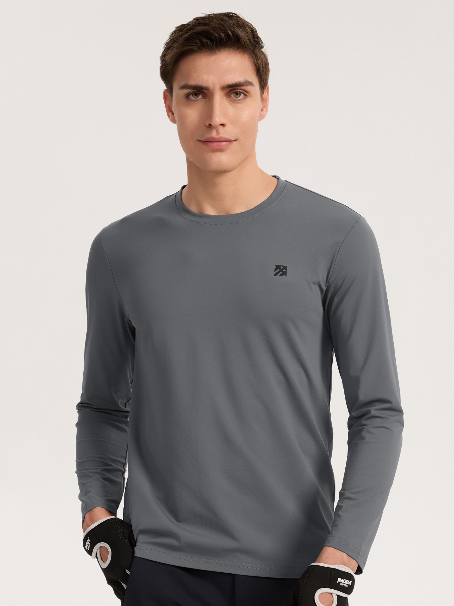 Senbwl Men's Silver-Coated Long Sleeve T-Shirt -Senbwl Sports