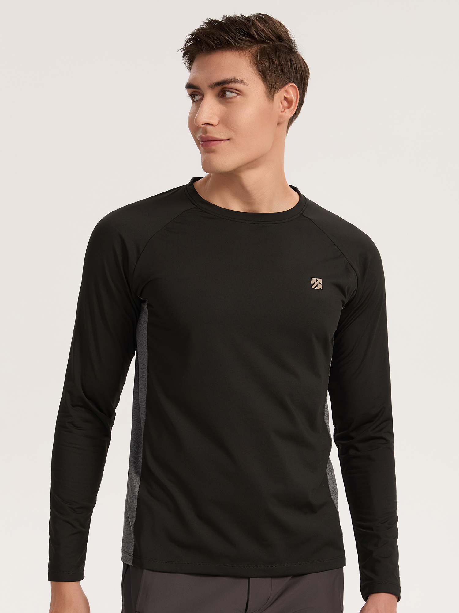 Senbwl Men's Brushed Moisture-Wicking Long Sleeve T-Shirt -Senbwl Sports