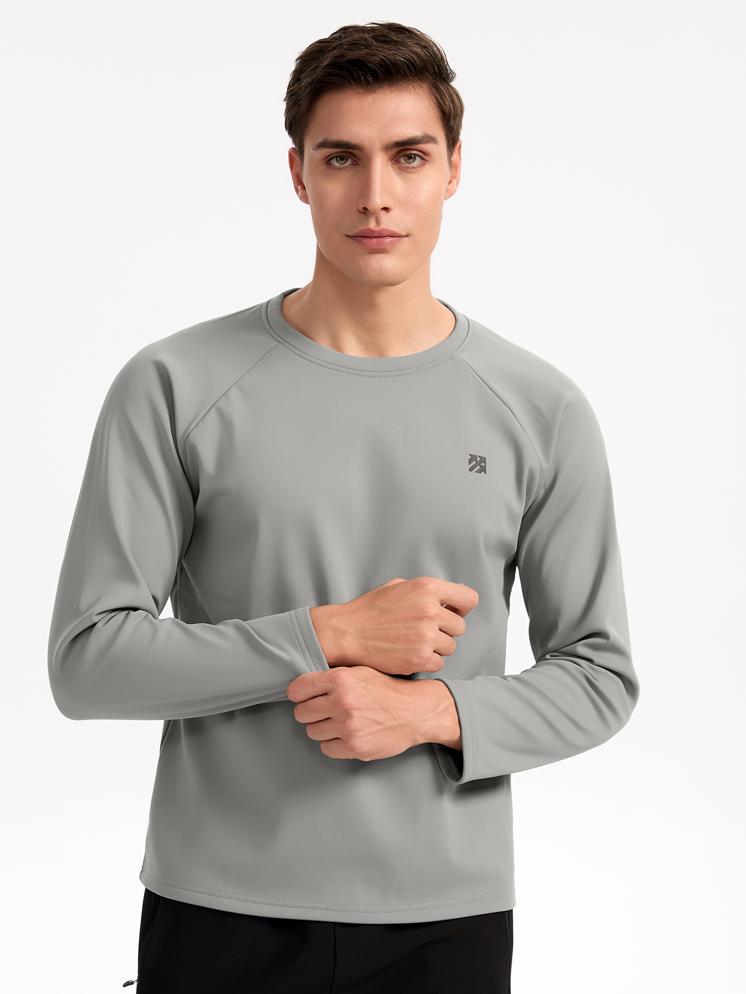 Senbwl Winter Men's High Stretch Crewneck Sweatshirt Fleece Inside-Senbwl Sports