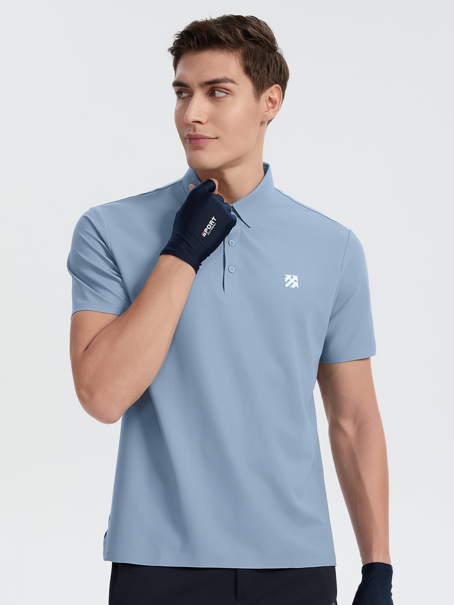 Senbwl Men's Seamless Golf Polo Shirts Ice Silk Waffle 
