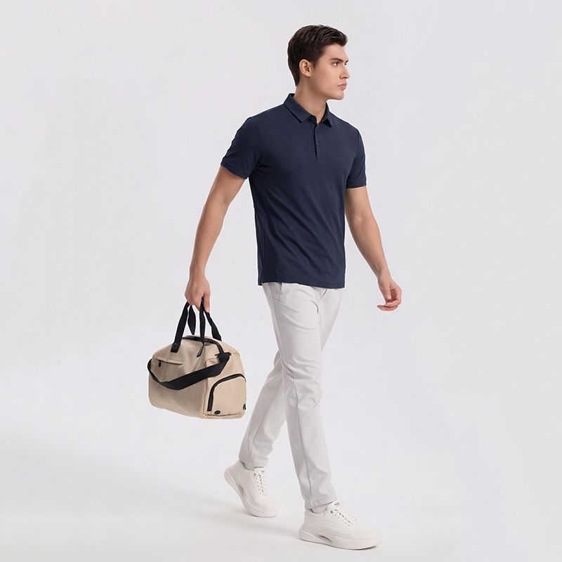 8383 Men's High Stretch Fabric Performance Seamless Polo Shirts