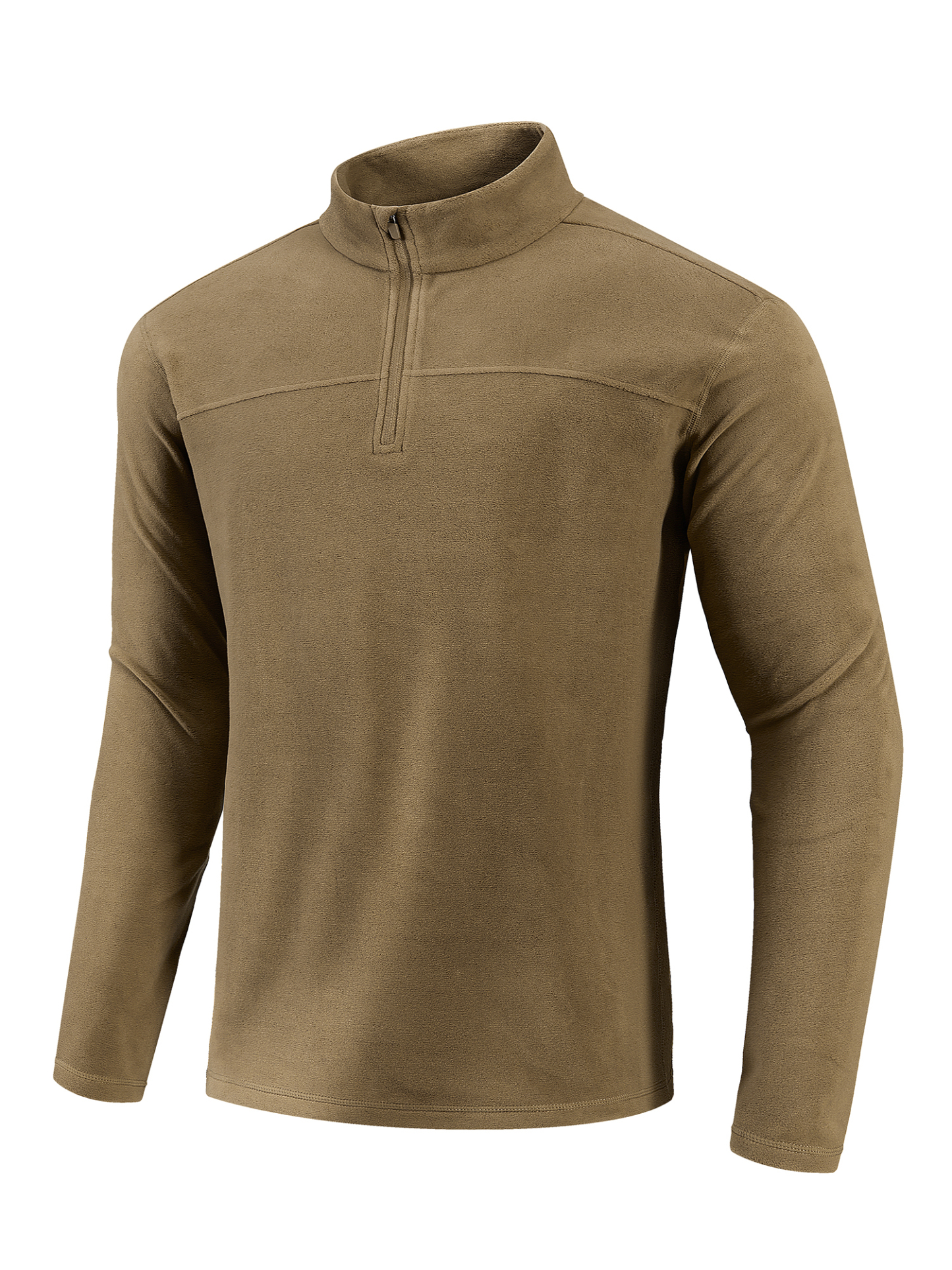 Senbwl Winter Men's Quarter Zip Premium Fleece Pullover Mid-layer