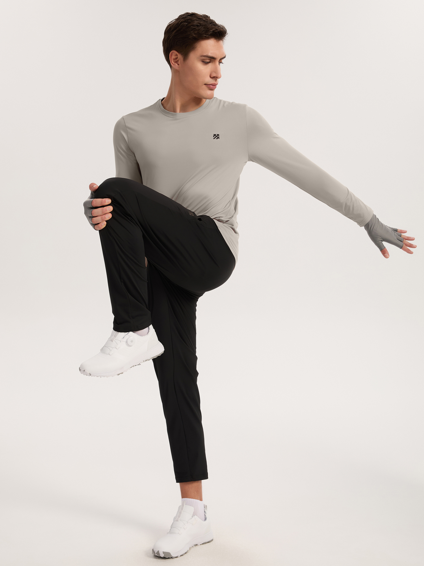 Senbwl Men's Brushed Long Sleeve T-shirt-Senbwl Sports