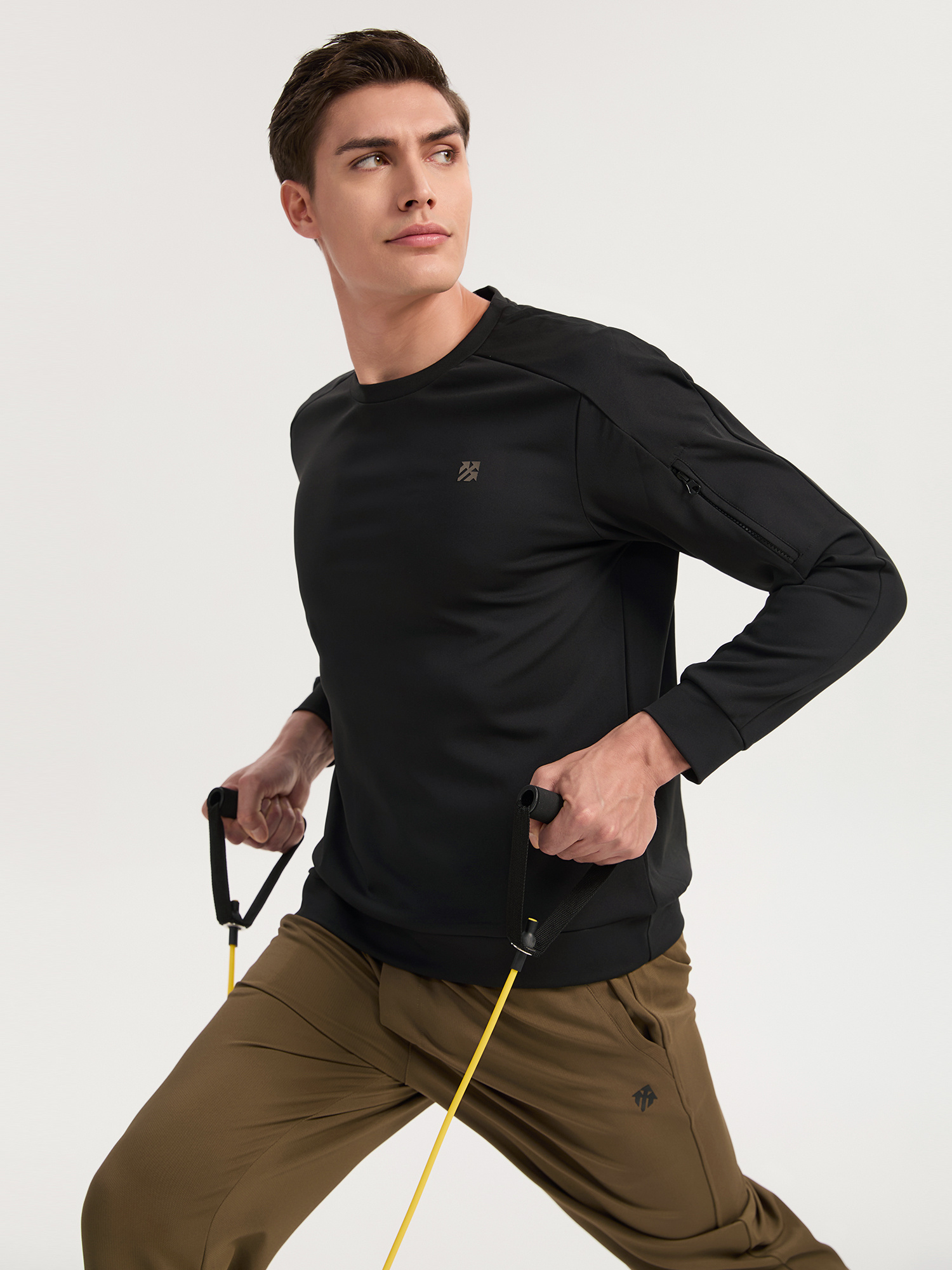 Senbwl Men's Moisture Wicking Crewneck Sweatshirt-Senbwl Sports