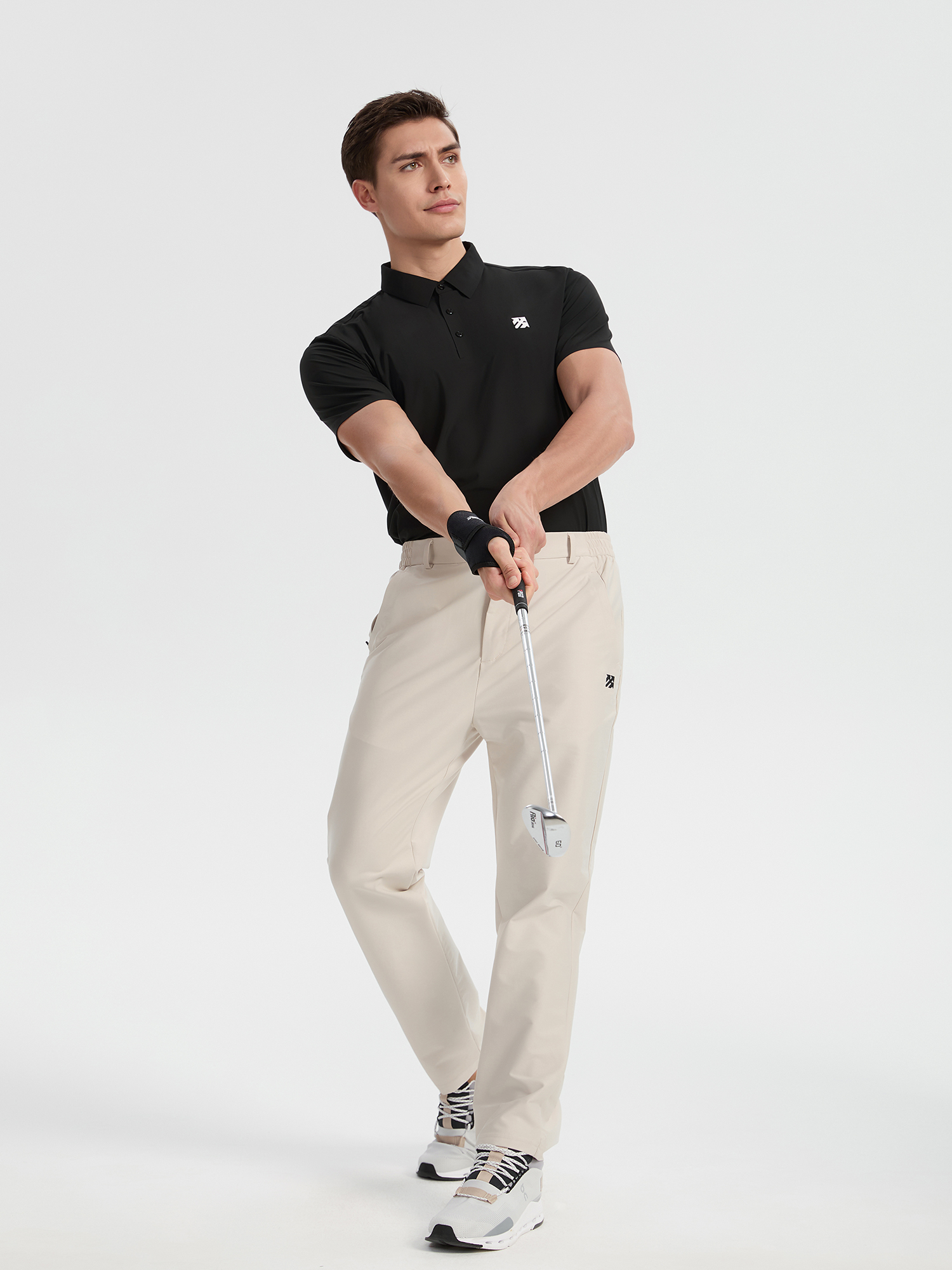 Senbwl Men's Golf Polo Shirts Ice Silk Seamless UPF 50+ Performance 