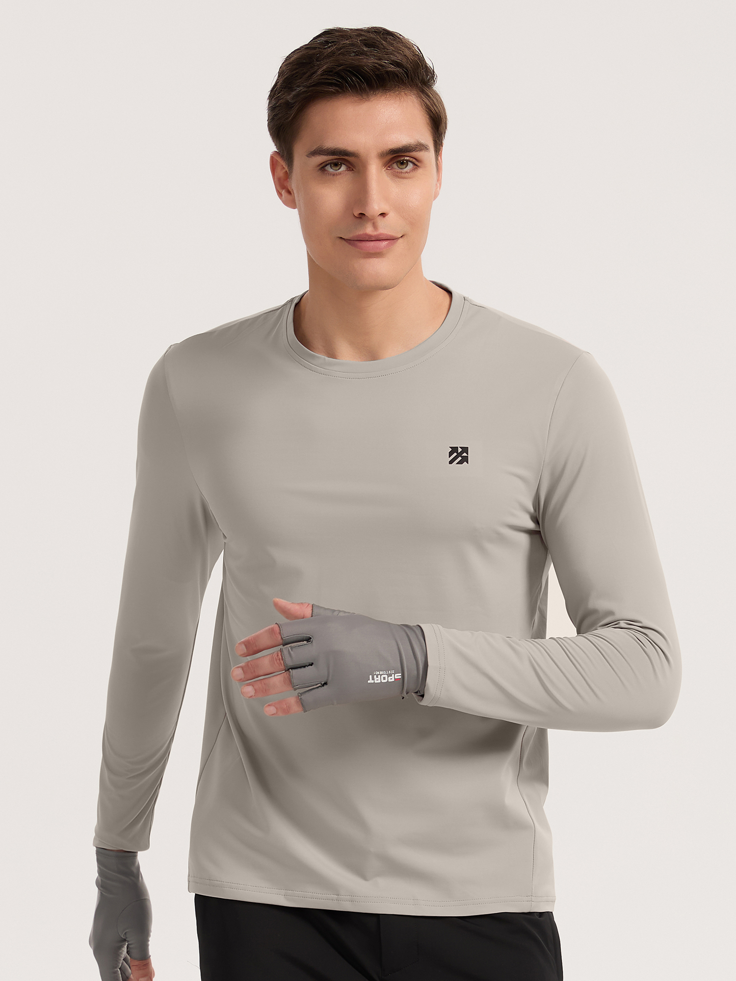 Senbwl Men's Brushed Long Sleeve T-shirt-Senbwl Sports