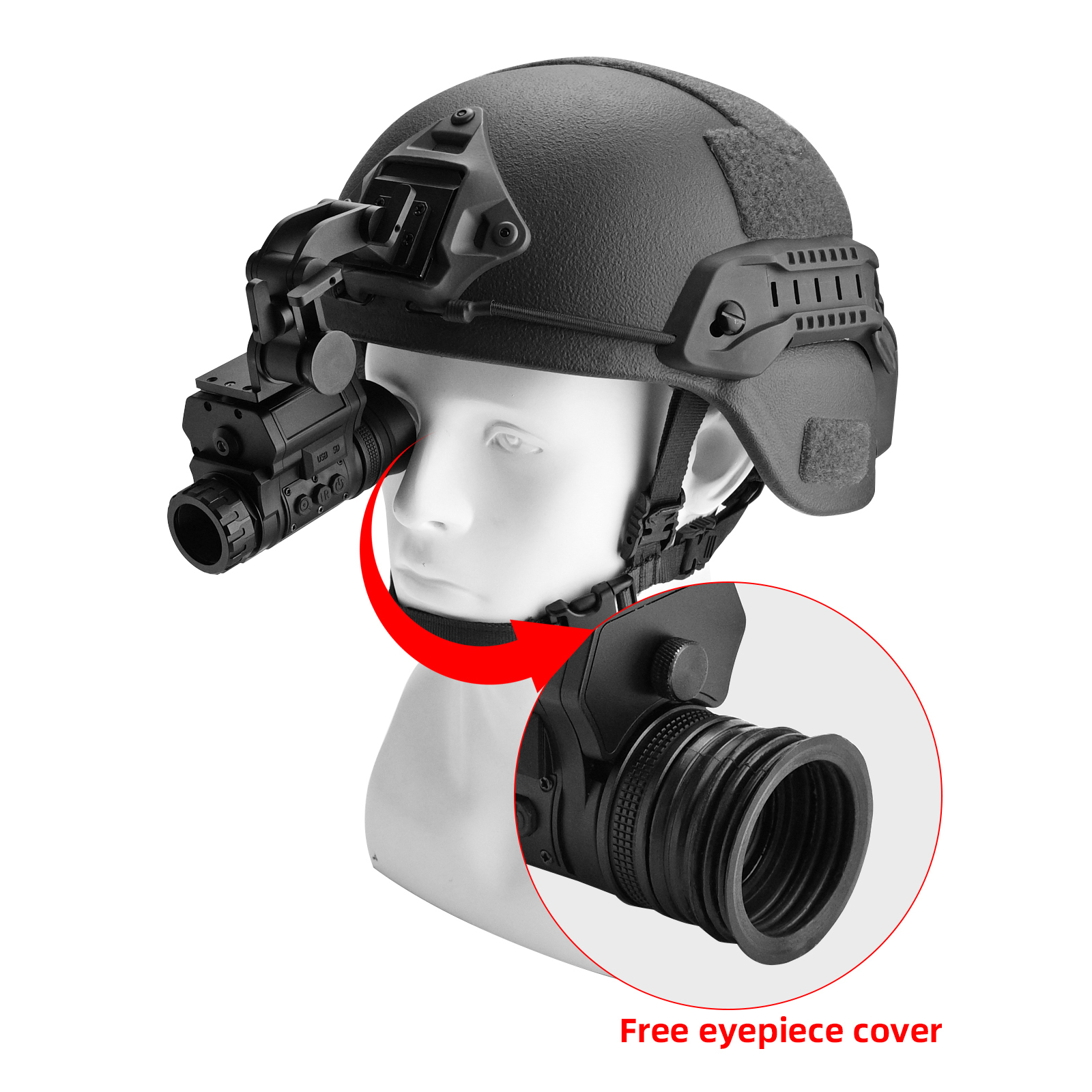 NVG50 1920x1080P Monocular Night Vision Goggles WiFi Hunting Observation Helmet