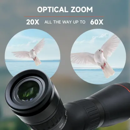 Givite 20-60x80ED Spotting Scope - Waterproof High Definition Spotter Scopes,Diamond White Coating for Wildlife Viewing and Other Outdoor Activities