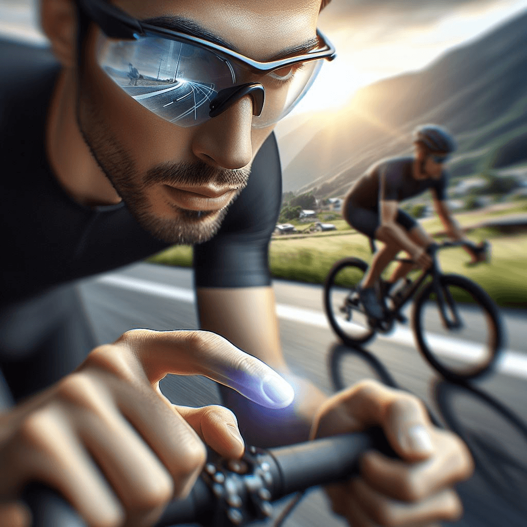 High-Tech Cycling Glasses with Road Performance Design