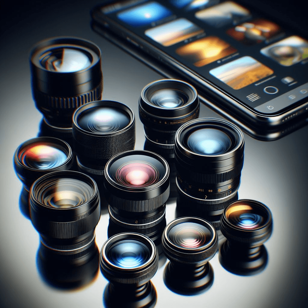 Assortment of High-Quality Mobile Lenses for Photography