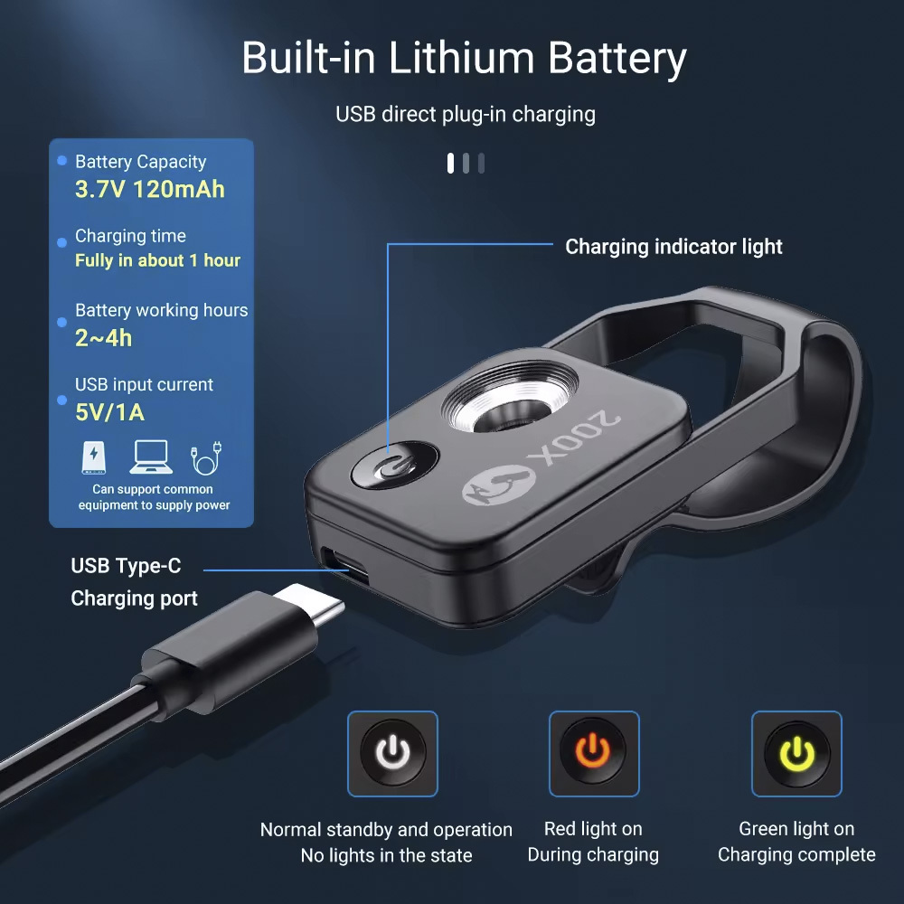 Pocket Mini Scalp Hair Skin Analyzing Microscope 200X Popular Science Kids Gift Education Smartphone LED Microscope-Givite